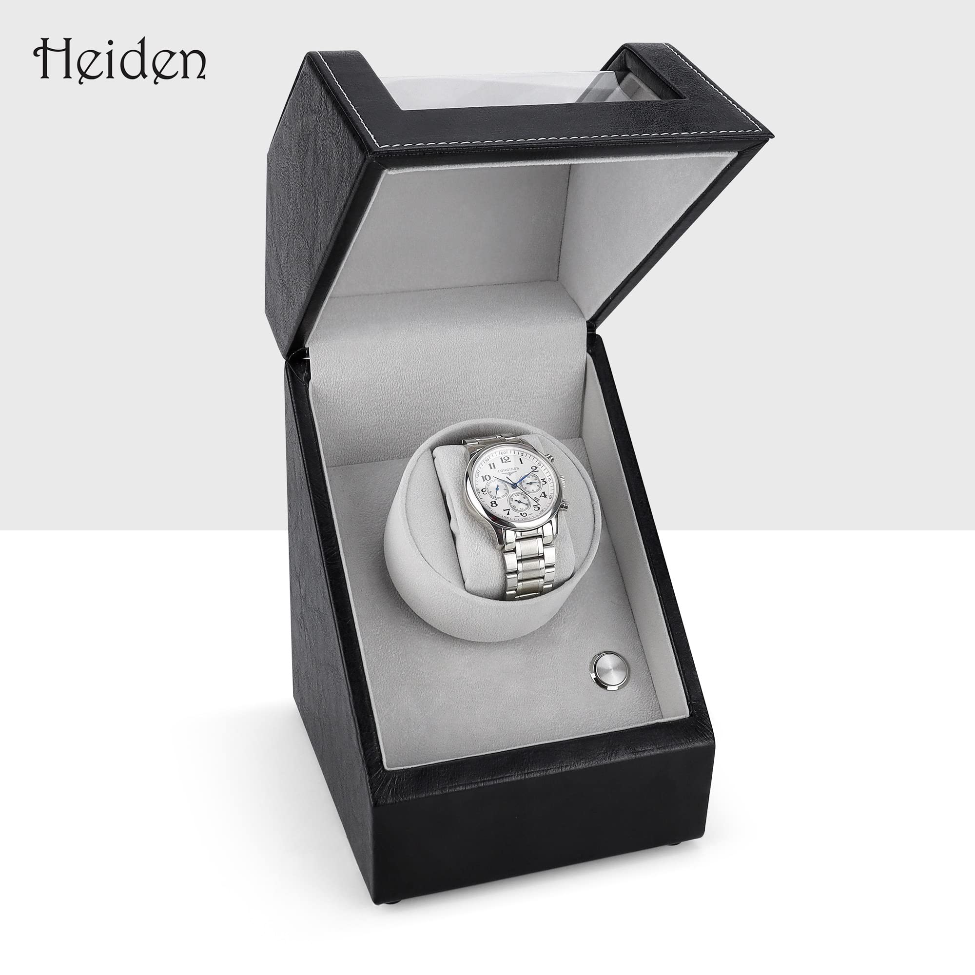 Premium Automatic Watch Winder for Rolex & Luxury Watches - Japanese Motor, 12 Customizable Settings - Battery & AC Powered - Safe Zero Magnetization Design - Perfect for Travel, Display & Watch Storage