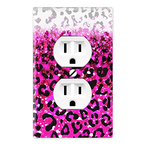 Pink Glitter With Black Pink Leopard