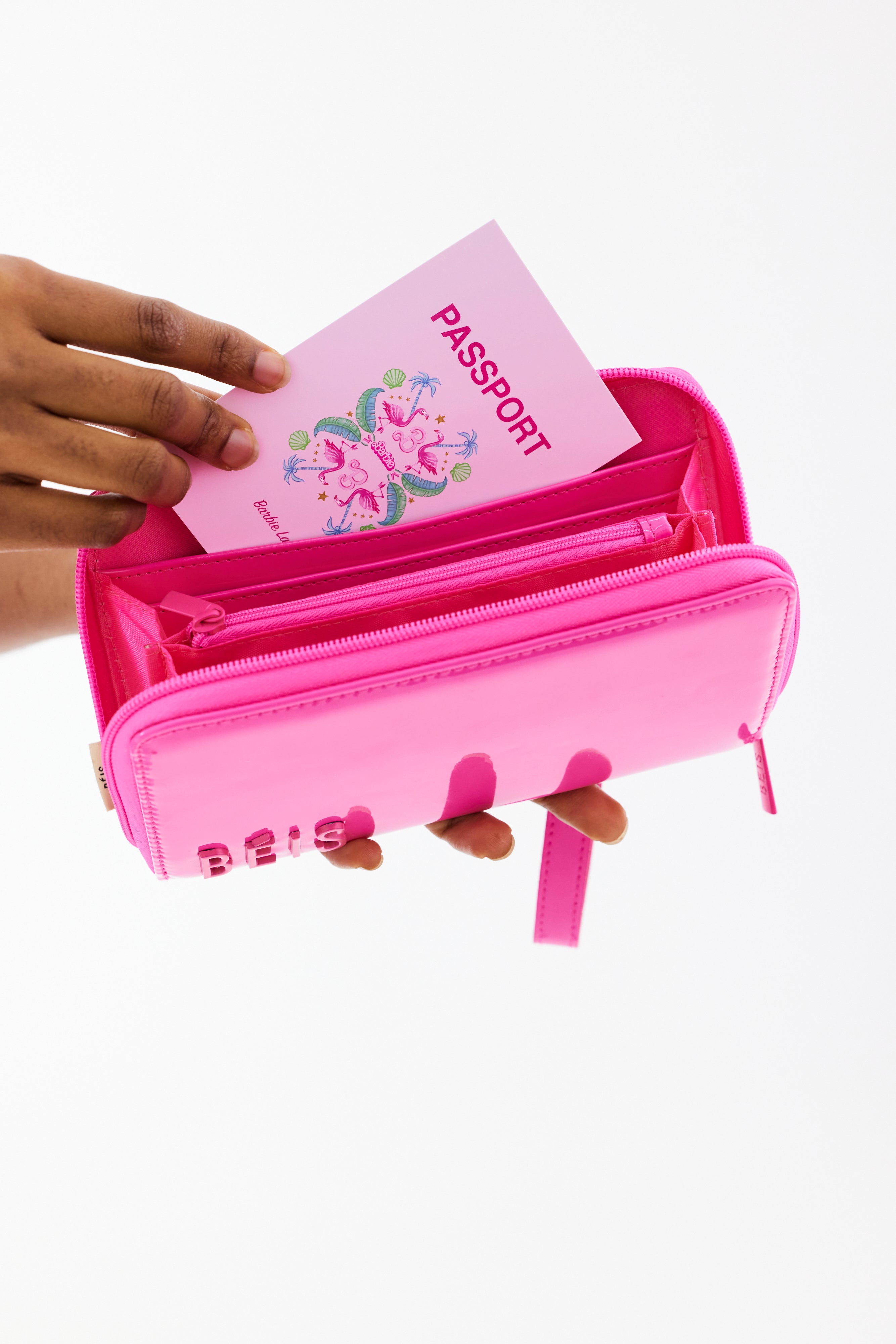 Barbie™ Pink RFID Blocking Travel Wallet - Secure & Stylish Passport Holder for Women | Perfect for Airports, Vacations & International Trips