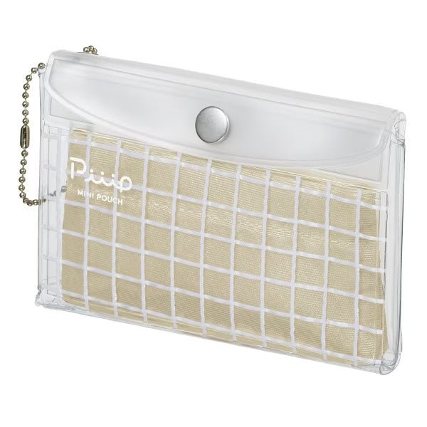 KOKUYO Piiip Mini Pouch - Compact & Stylish Zipper Pouch for Stationery, Cosmetics & Travel Essentials | Perfect for School, Office & Daily Organization