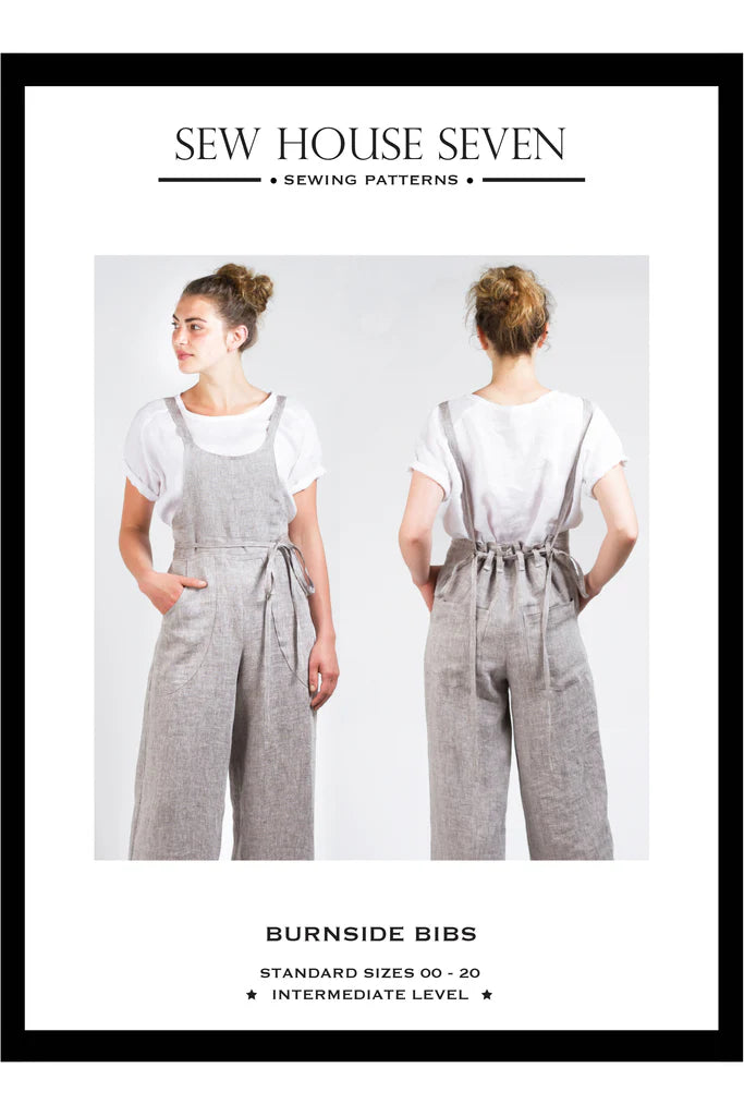 Burnside Bib Pattern - Sizes 00 to 20 | Women's Fashion Sewing Pattern for DIY Aprons & Pinafores | Perfect for Crafting, Cosplay & Vintage Style Outfits