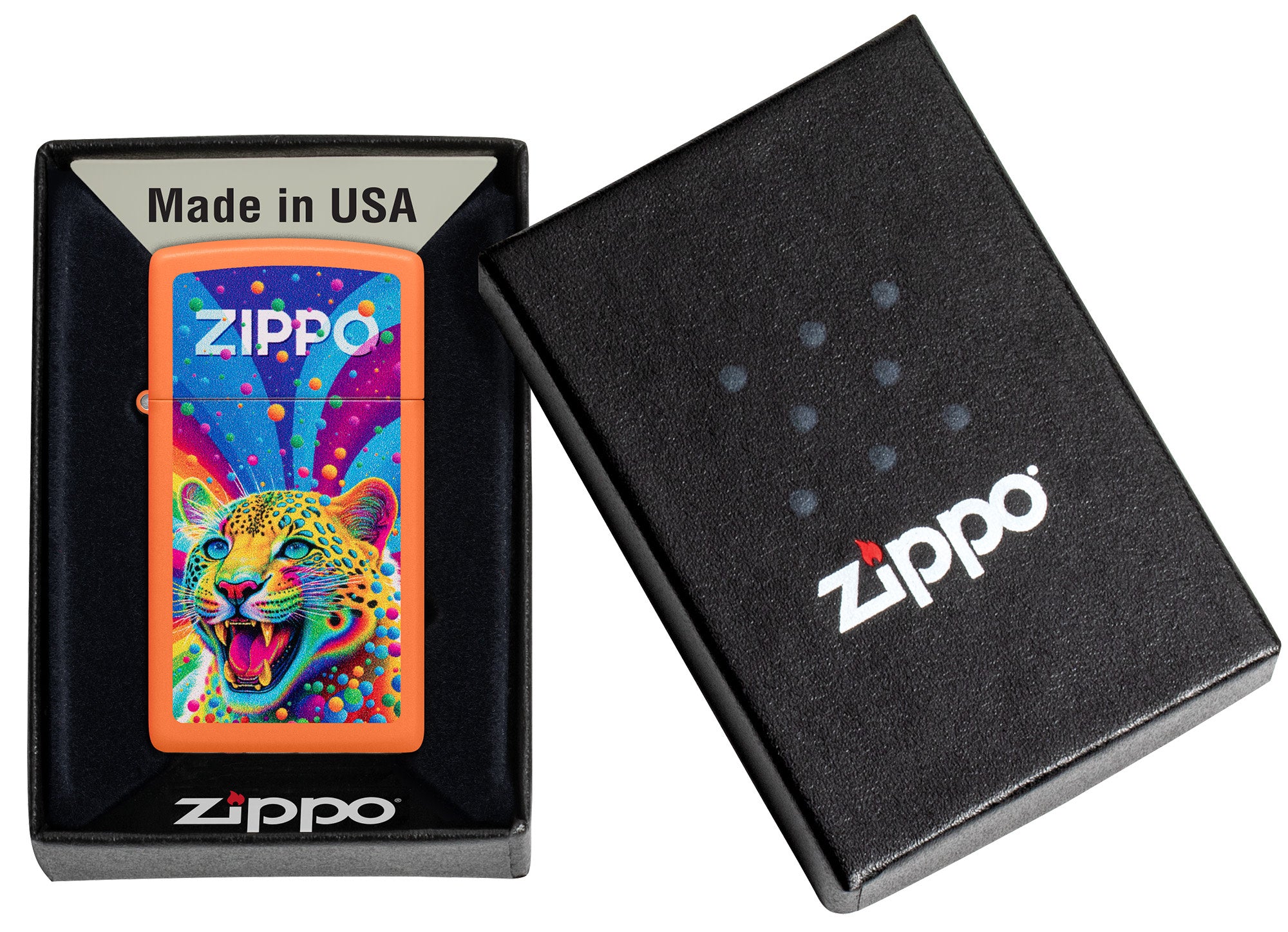 Leopard Print Zippo Lighter - Stylish Windproof Refillable Metal Lighter for Smoking, Camping, Outdoor Adventures & Collectibles