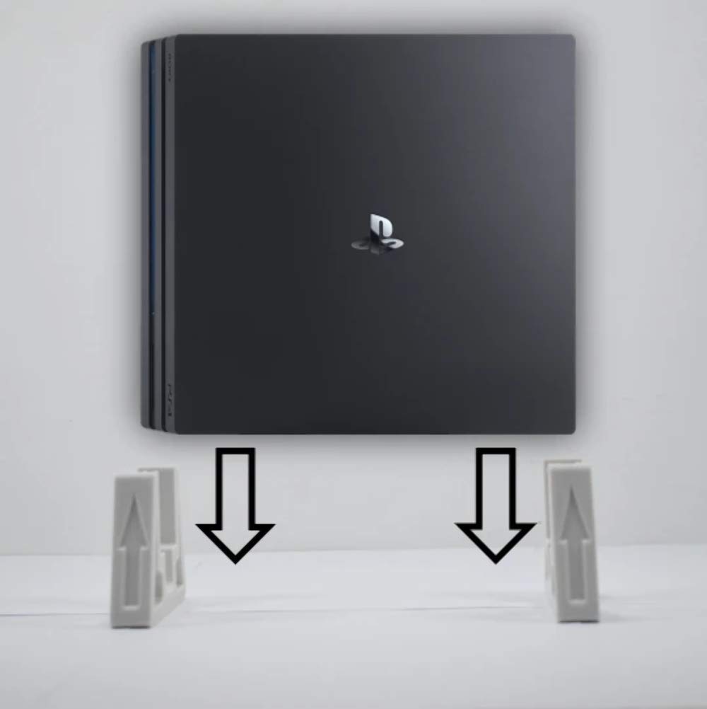 Adjustable PS4 Vertical Stand Compatible with PS4, PS4 Slim & PS4 Pro - Multiple Colors Available (Black, Pro) - Perfect for Gaming Setup & Space Saving