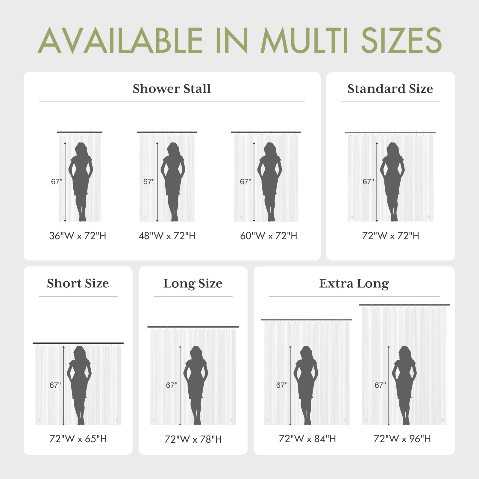 AmazerBath Extra Long Clear PEVA Shower Curtain Liner - 72x96 Inches, Waterproof Bathroom Liner with 3 Magnets for Tall Showers | Perfect for Large Bathtubs, Spacious Bathrooms & Hotel Use