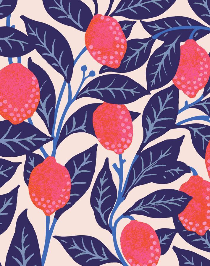 Lemons Wallpaper by Nathan Turner - Blood Lemon Design for Kitchen, Bathroom & Home Decor