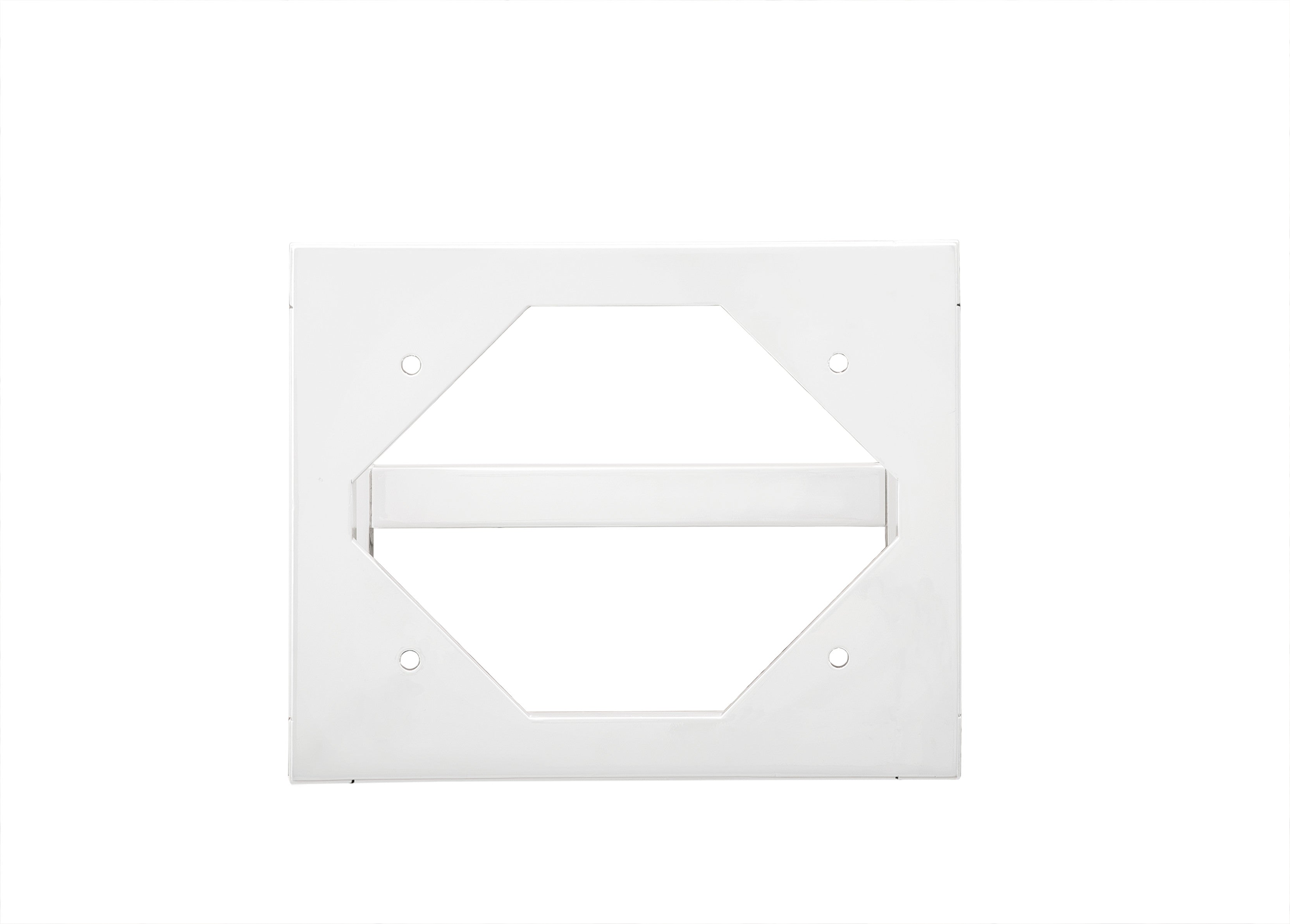 Addison 12-Inch Wooden Stand for Petite Tower Hutch - Glossy White Finish | Perfect for Kitchen, Bathroom & Office Organization