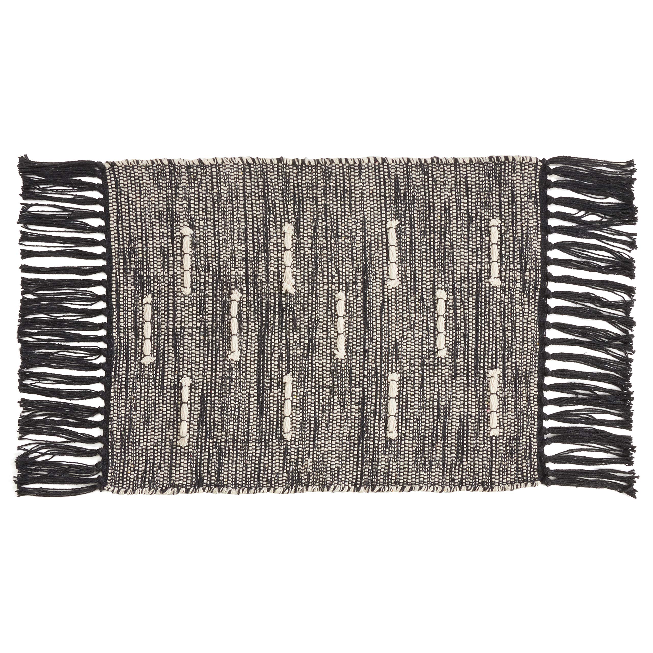 Premium Dashed Stitch Placemats Set of 4 - Elegant Table Decor for Dining Room, Kitchen, and Party Settings - Washable & Durable Place Mats for Everyday Use and Special Occasions