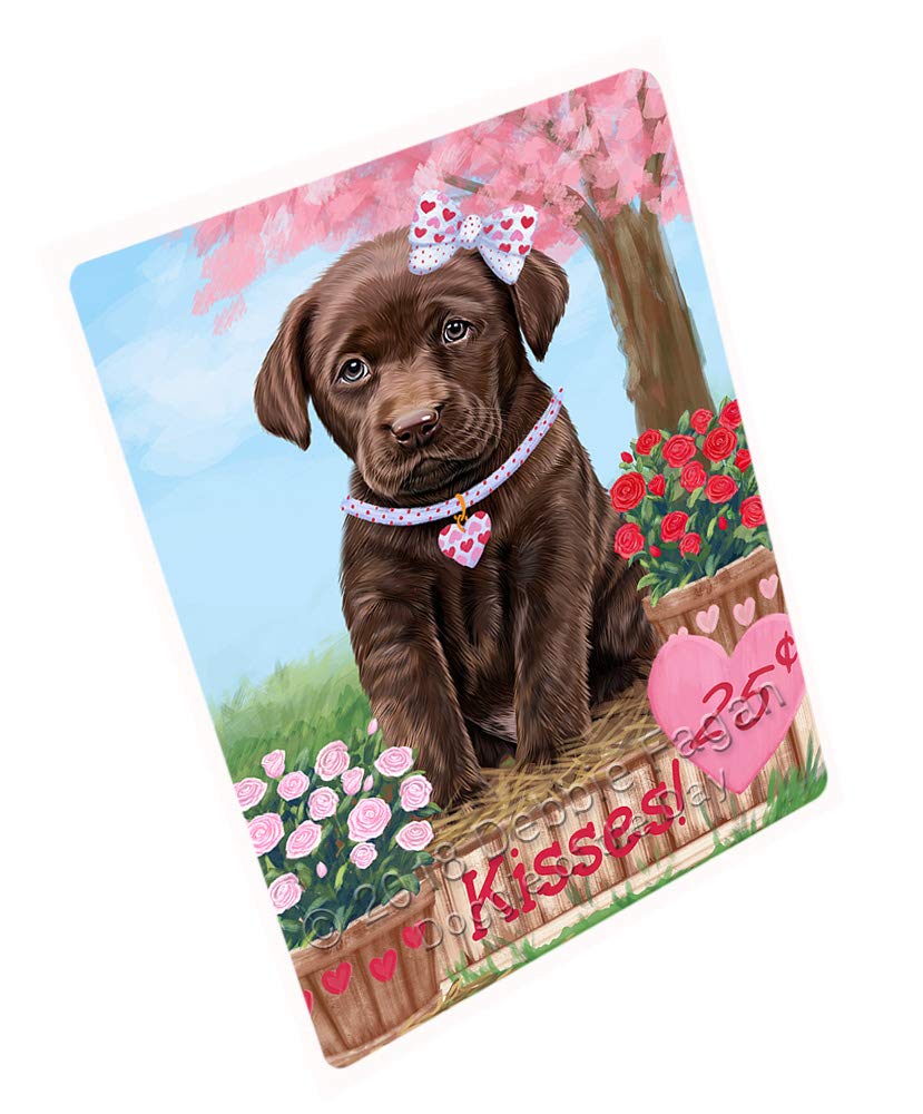 Rosie 25 Cent Kisses Labrador Retriever Dog Large Refrigerator Magnet (18