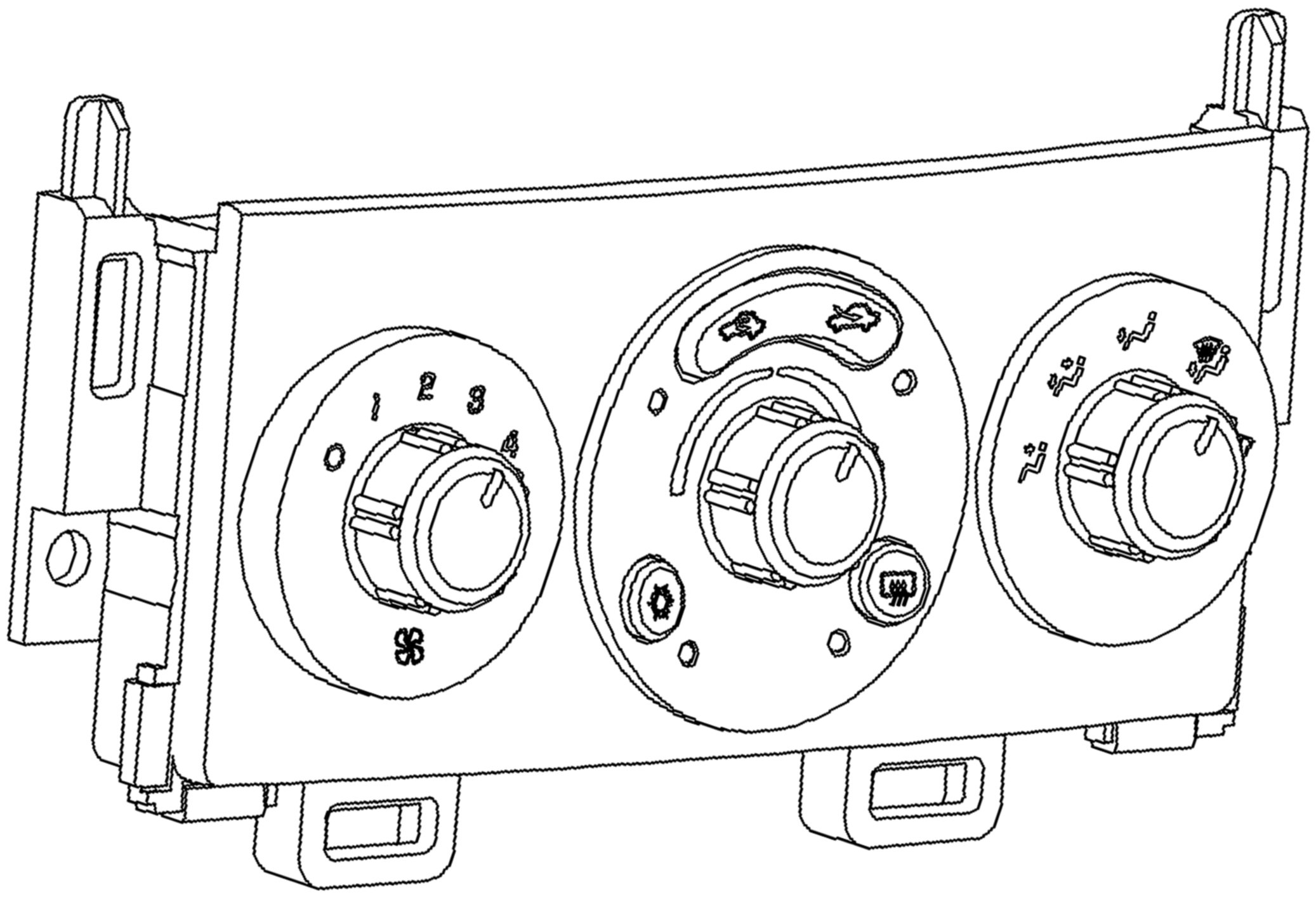 ACDelco GM Original Equipment 15-73164 HVAC Control Panel with Rear Defogger Switch - Compatible with Select GM Vehicles, Perfect for Climate Control System Repair and Replacement