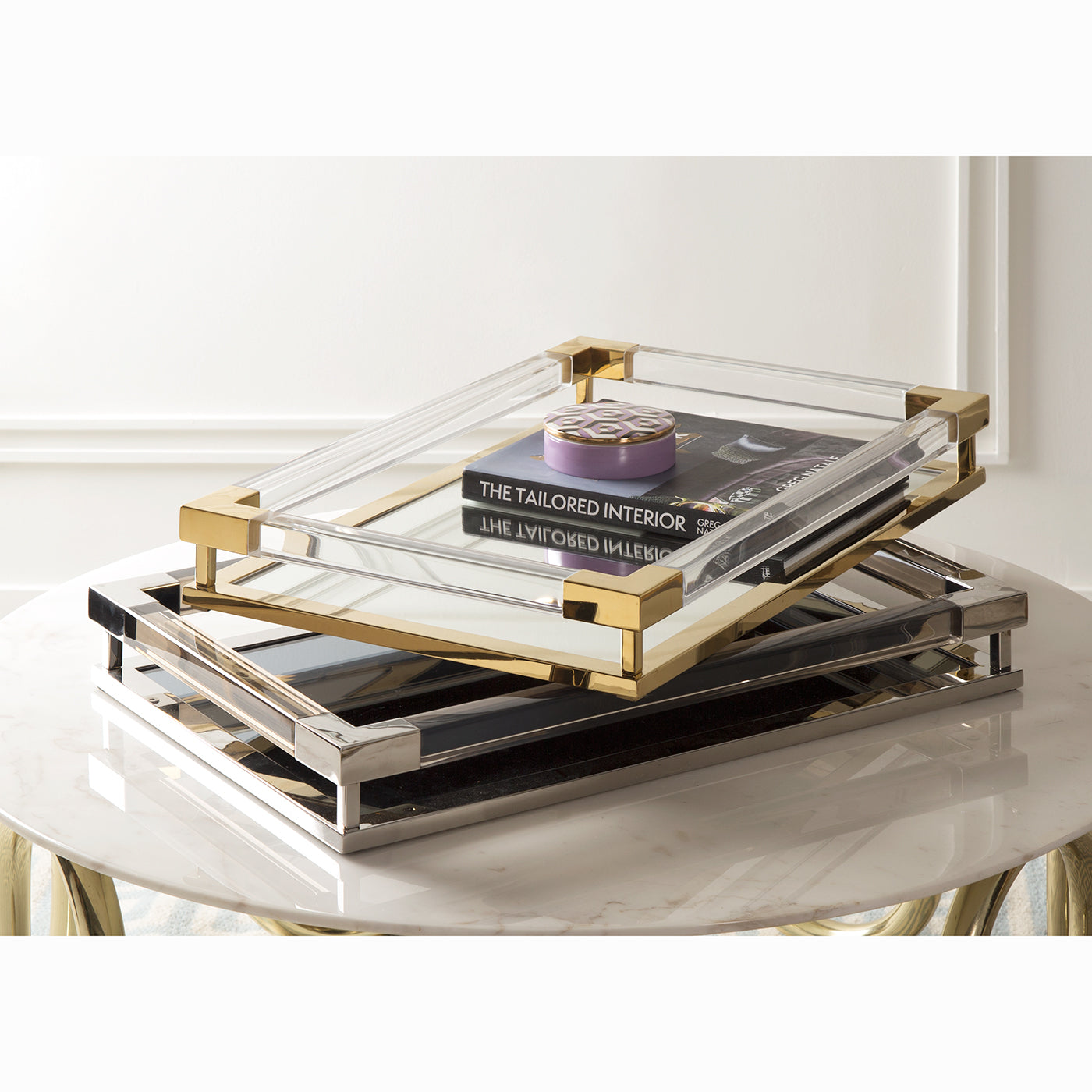 Jacques Tray - Elegant Serving Tray for Dining, Tea, and Home Decor | Perfect for Entertaining, Breakfast in Bed, and Gift Giving