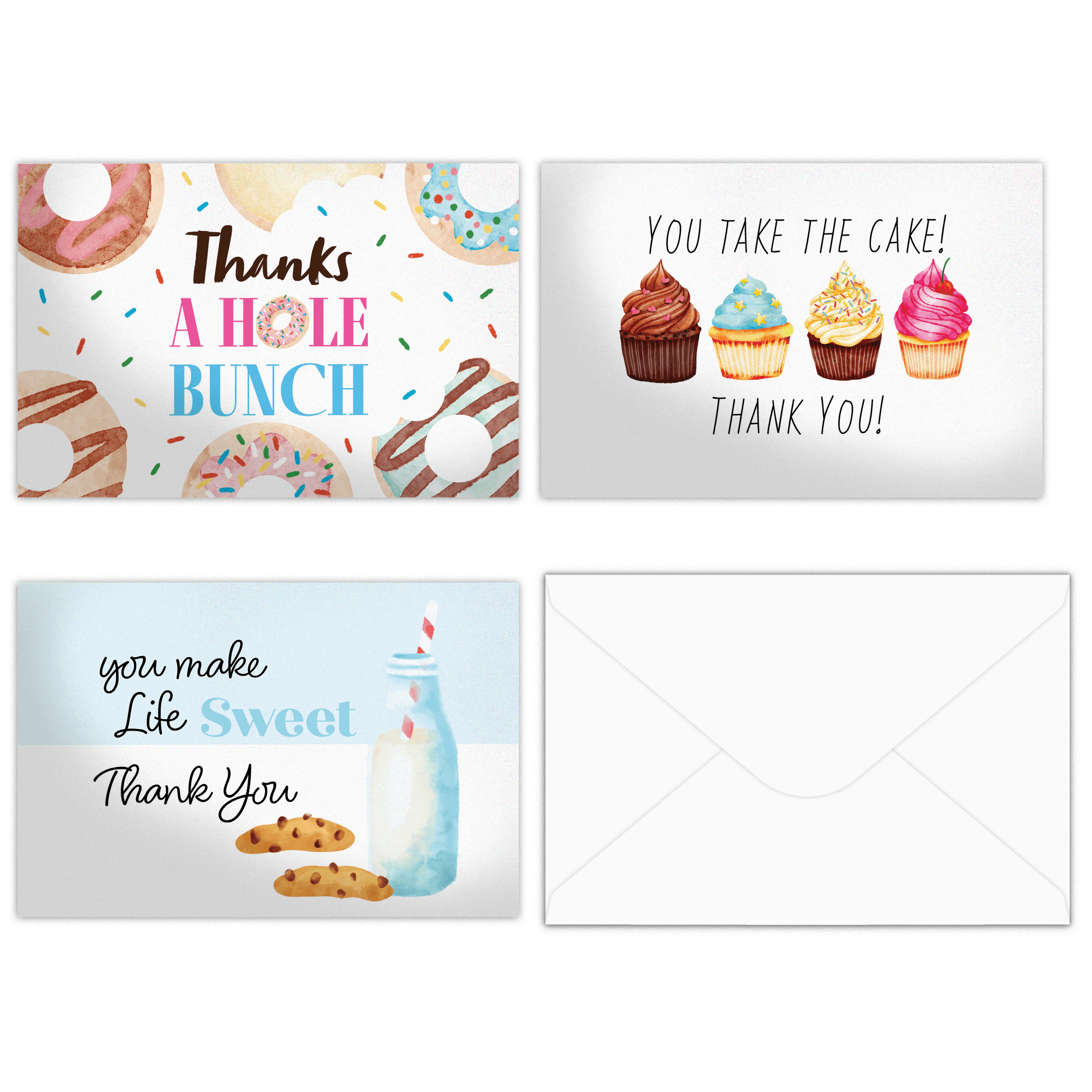 Sweet Thank You Cards with Envelopes - Elegant Greeting Cards for Birthday, Wedding, Baby Shower & Appreciation Gifts - Perfect for Teachers, Friends & Family