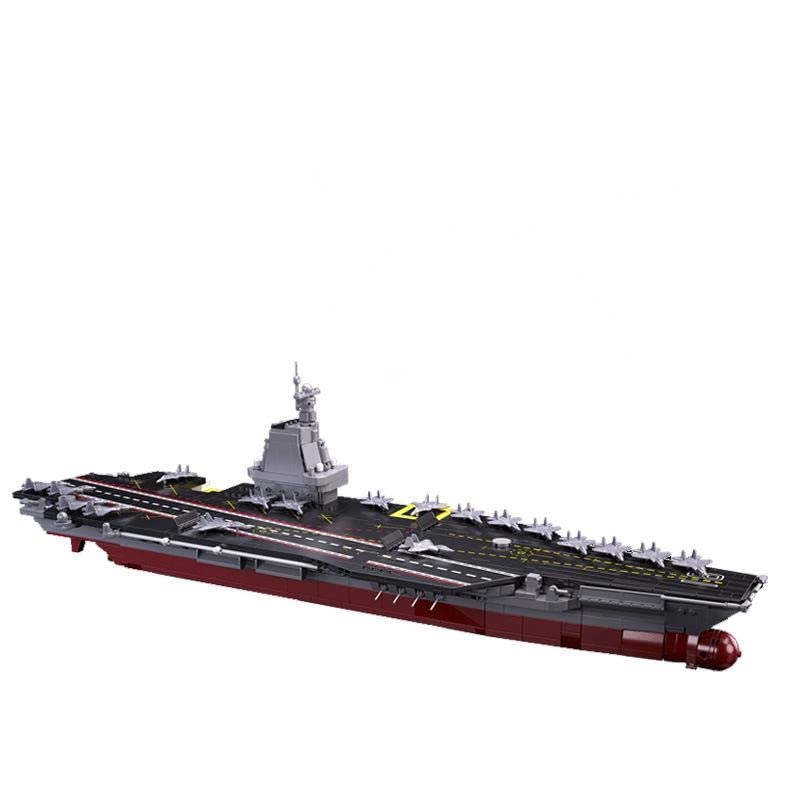 Warship Building Blocks Set - 1312 Piece Military Aircraft Carrier Fleet with Sea Air Defense, Creative Roleplay Naval Ship Toy (M38-B1188) | Lego Compatible | Perfect for Kids' STEM Learning & Battleship Imaginative Play