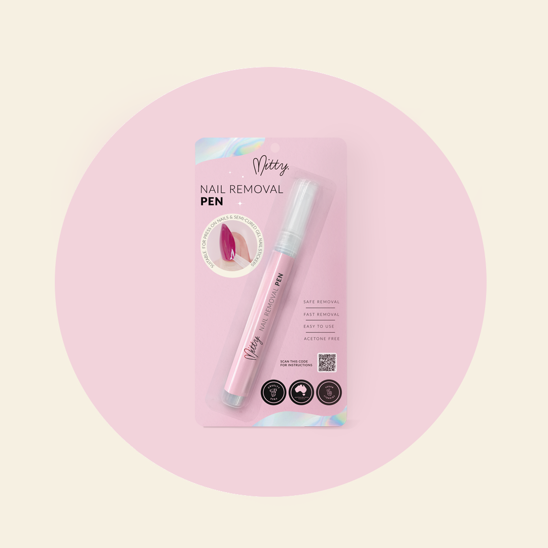 Mitty Nail Removal Pen - Quick & Easy Nail Polish Corrector - Perfect for Manicures, Nail Art & At-Home Nail Care