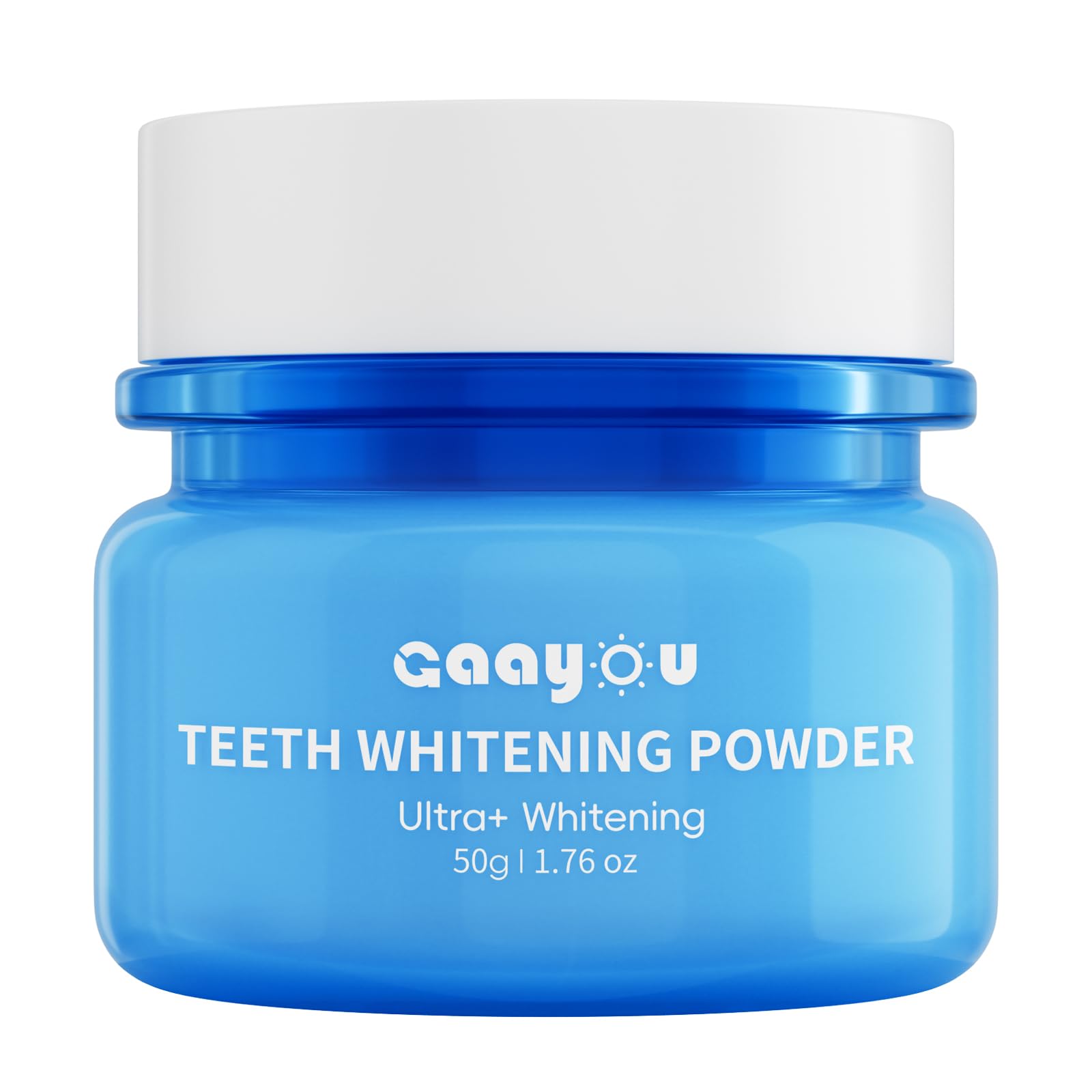 Natural Teeth Whitening Powder with Mint Flavor - Remineralizing Tooth Powder for Instant Stain Removal & Whitening (50g/1.76oz) - Freshens Breath, Whitens Teeth, Perfect for Coffee & Wine Lovers