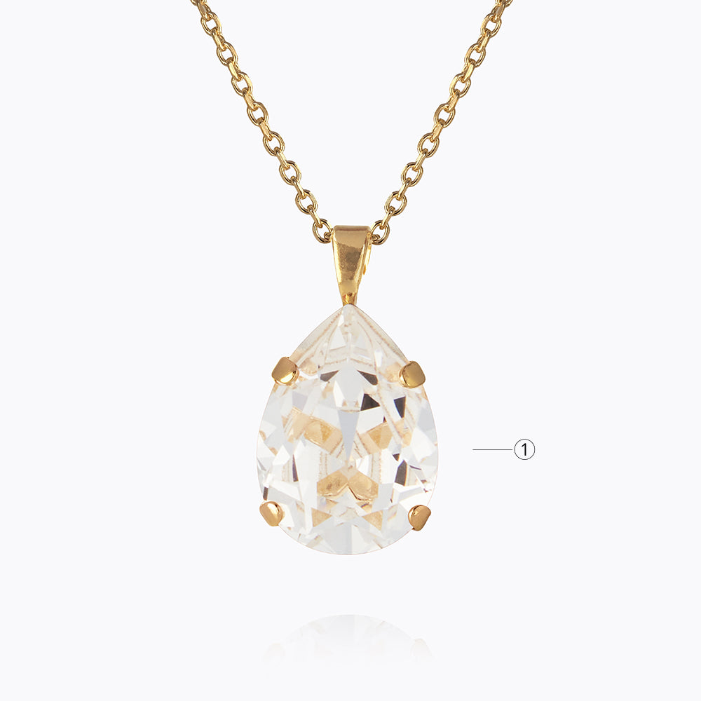 Mini Drop Necklace - Dainty Gold/Silver Pendant for Women - Personalized Birthstone Charm - Perfect for Gifts, Anniversaries & Everyday Wear