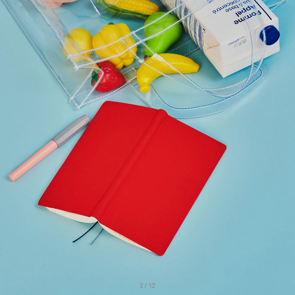 Hobonichi Weeks MEGA 2025 Planner - Weekly Horizontal Hardcover Notebook with English Edition | January & Monday Start | Chili Pepper Red | Perfect for Bullet Journaling, Work Planning & Personal Organization