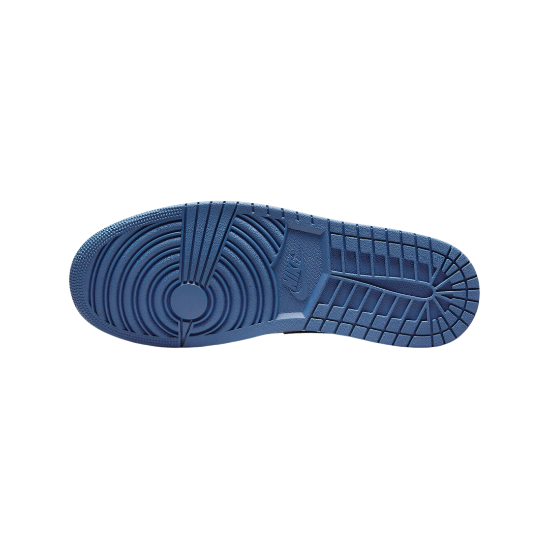 Air Jordan 1 Low Sneakers - Dark Marina Blue, Black & White Colorway - Men's Basketball Shoes for Casual Wear & Street Style