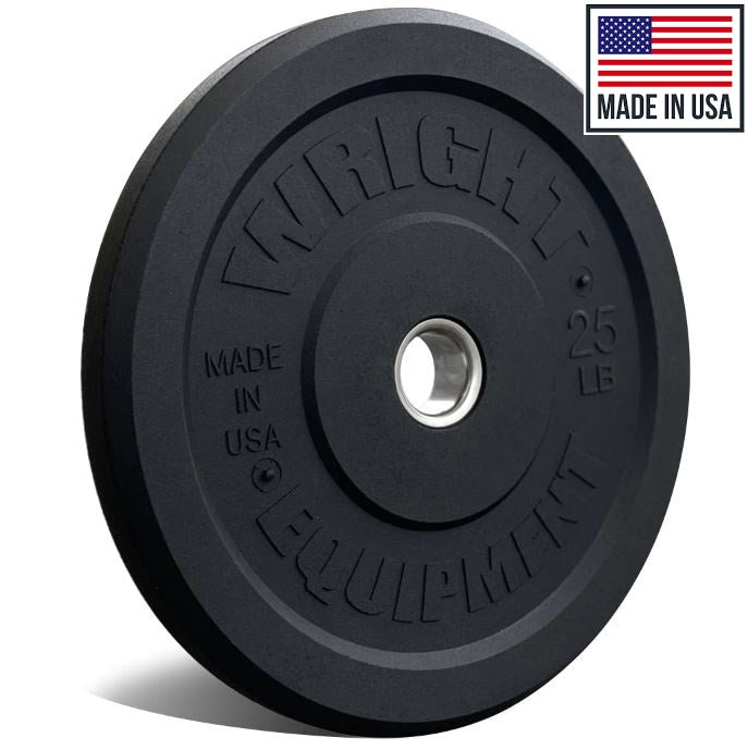 Premium Wright AMP Bumper Plates - Made in USA - Durable Olympic Weight Plates for CrossFit, Powerlifting & Home Gym Workouts