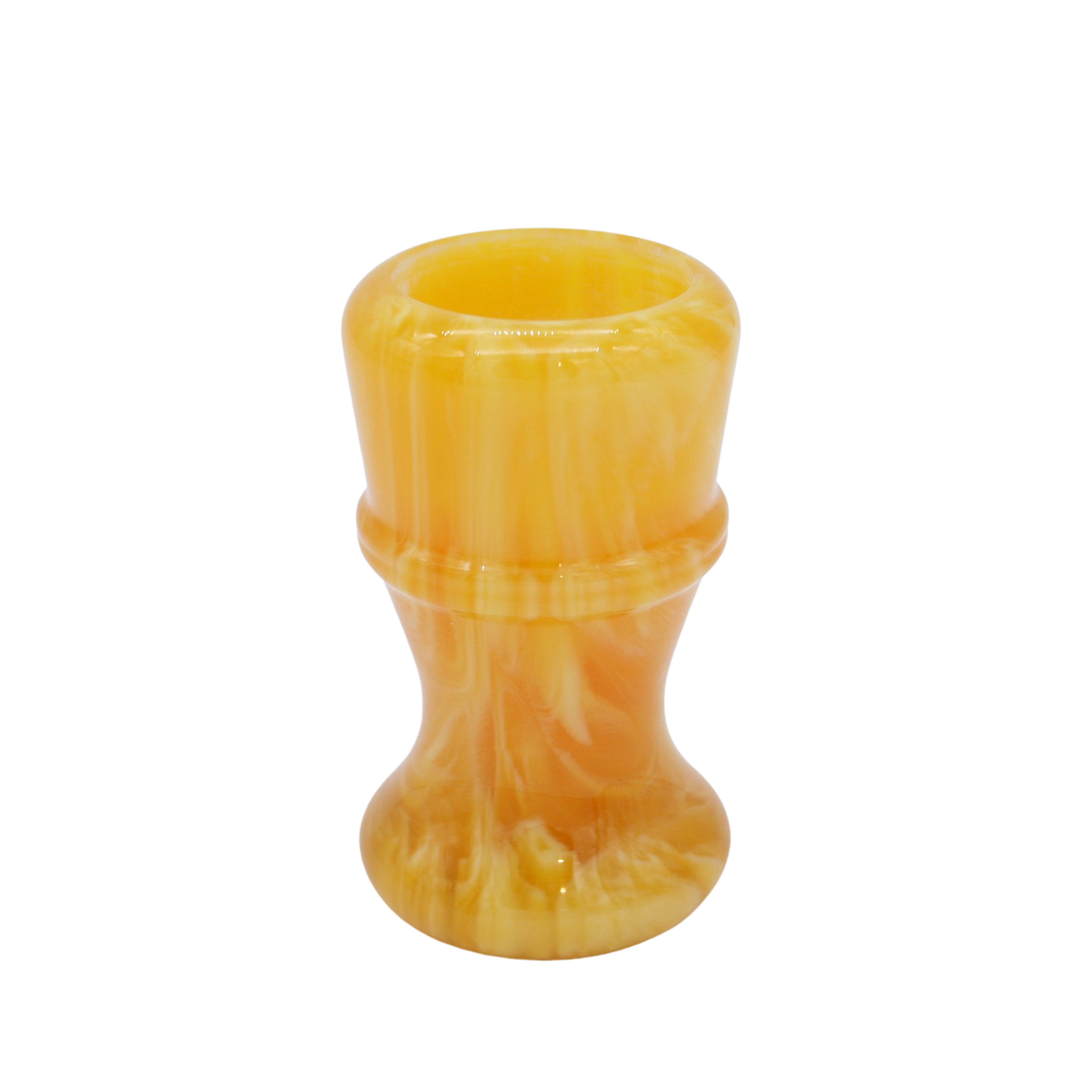 Premium Amber Handcrafted Shaving Brush Handle for Wet Shaving - Fits 24mm & 26mm Knots - Perfect for Traditional Barber Shave, Grooming Gifts & Men's Skincare Routine