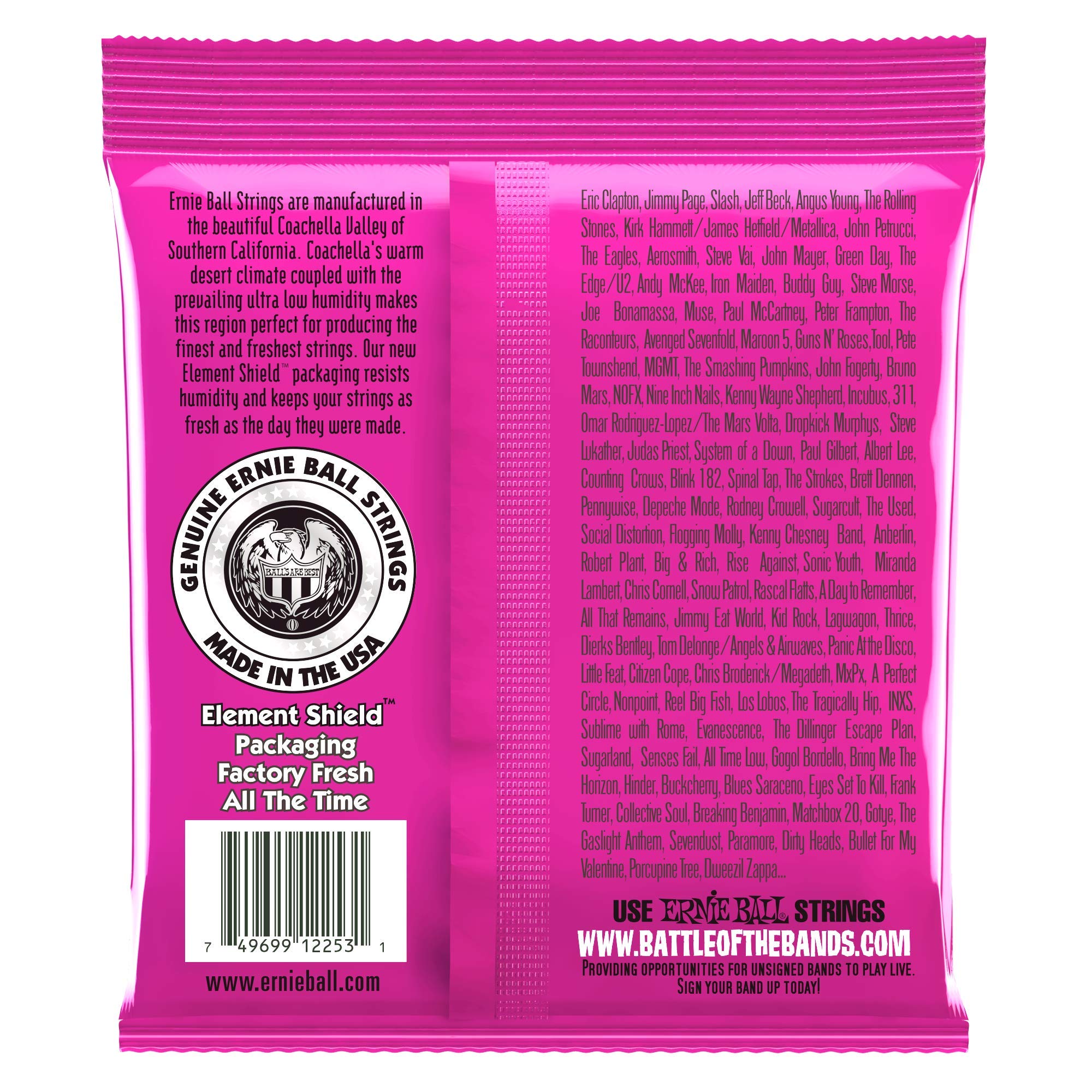 5-Pack Ernie Ball 2253 Super Slinky Pure Nickel Electric Guitar Strings 9-42 Gauge - Perfect for Rock, Blues & Studio Recording