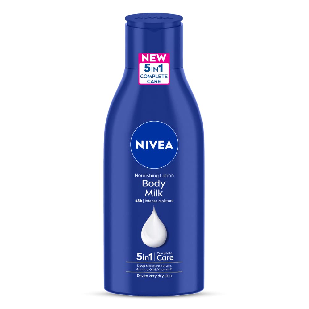 NIVEA Travel Size Body Lotion & Shower Gel Combo - 4.2oz Body Milk & 4.4oz Frangipani Oil Body Wash - Perfect for Gym, Travel & On-the-Go Hydration