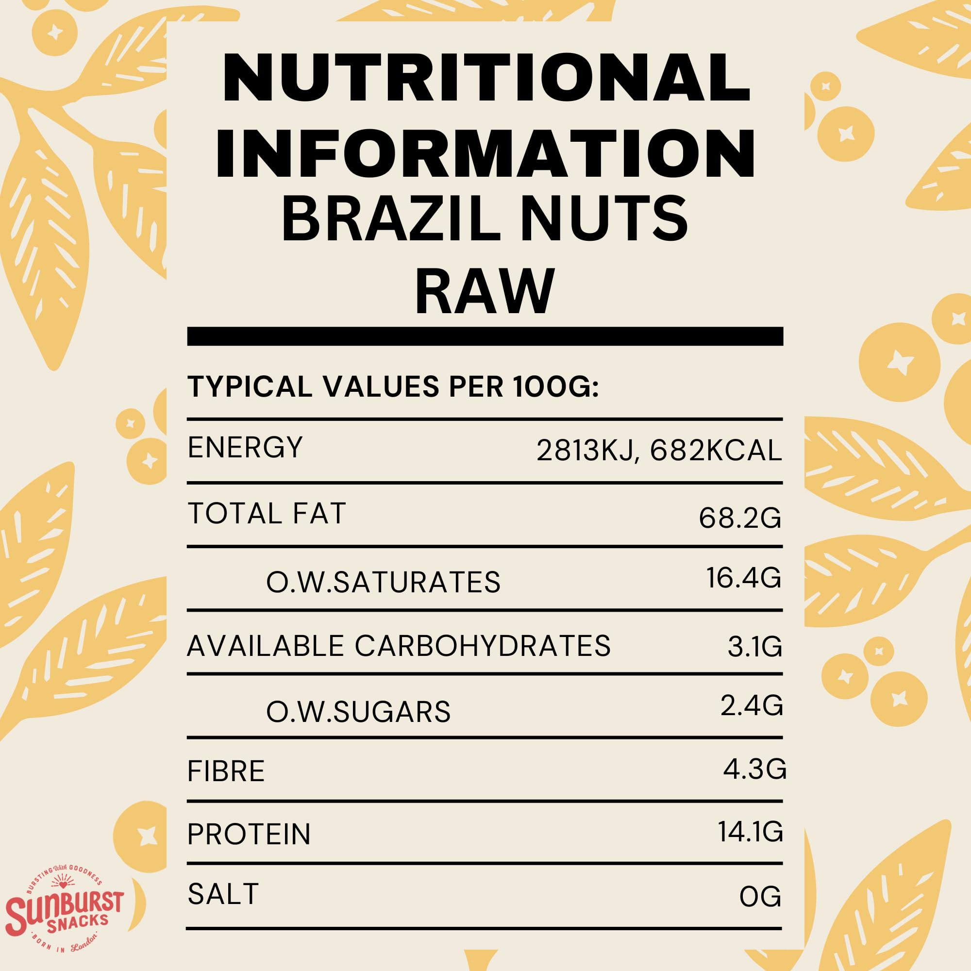 Premium Raw Brazil Nuts - Whole, Fresh & Unsalted (500g) | High in Selenium & Healthy Fats | Perfect for Snacking, Baking & Vegan Recipes