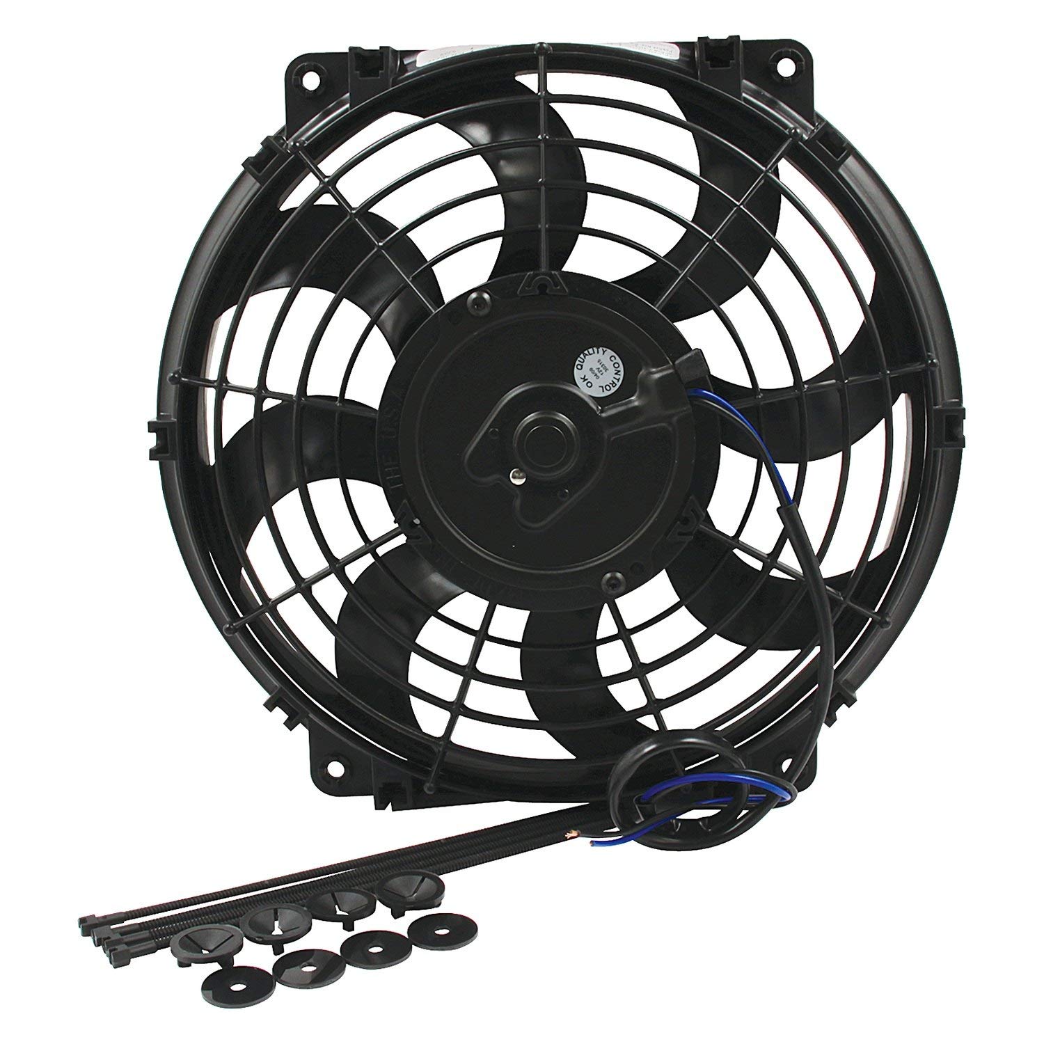 Allstar ALL30070 10-Inch Electric Fan with Curved Blade - Quiet Cooling for Home, Office & Outdoor Use
