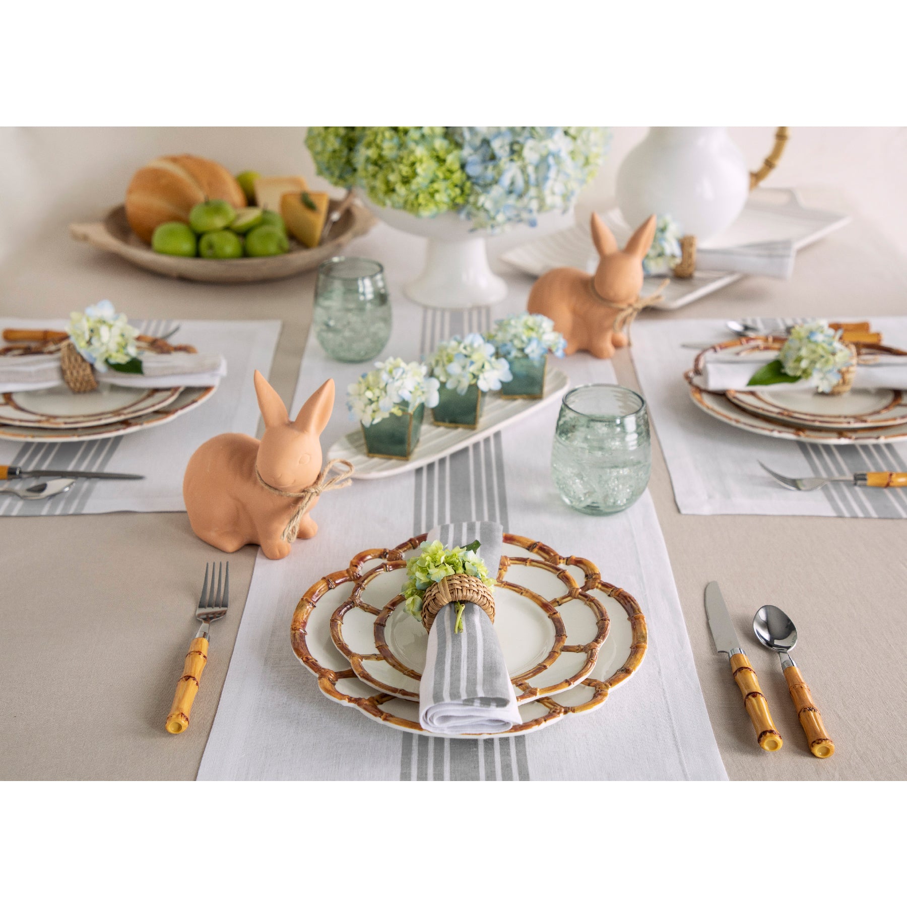 Farmhouse Style Placemats Set of 4 - Rustic Cotton Table Mats for Dining Room, Kitchen & Holiday Decor - Perfect for Thanksgiving, Christmas & Everyday Use