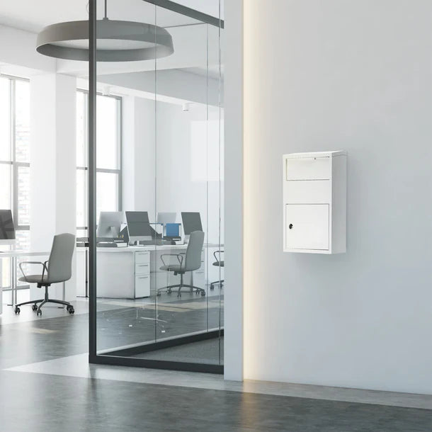 Barska CB13956 Large Locking Wall Mount Drop Box - Secure Storage for Valuables - Perfect for Home, Office, and Outdoor Use