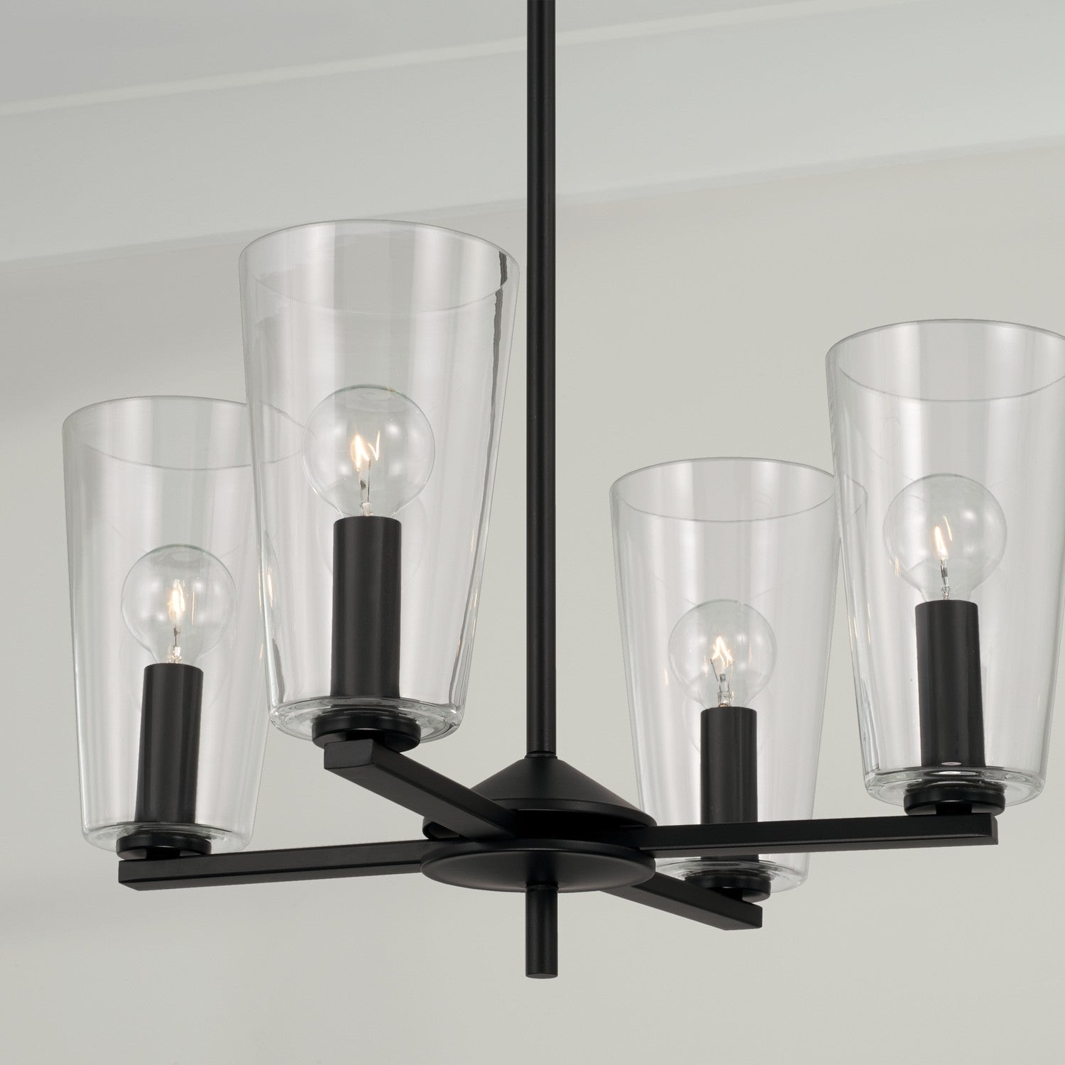 Capital Lighting 4-Light Modern Pendant Light Fixture - Sleek Chrome Finish for Kitchen Island, Dining Room, or Entryway Lighting