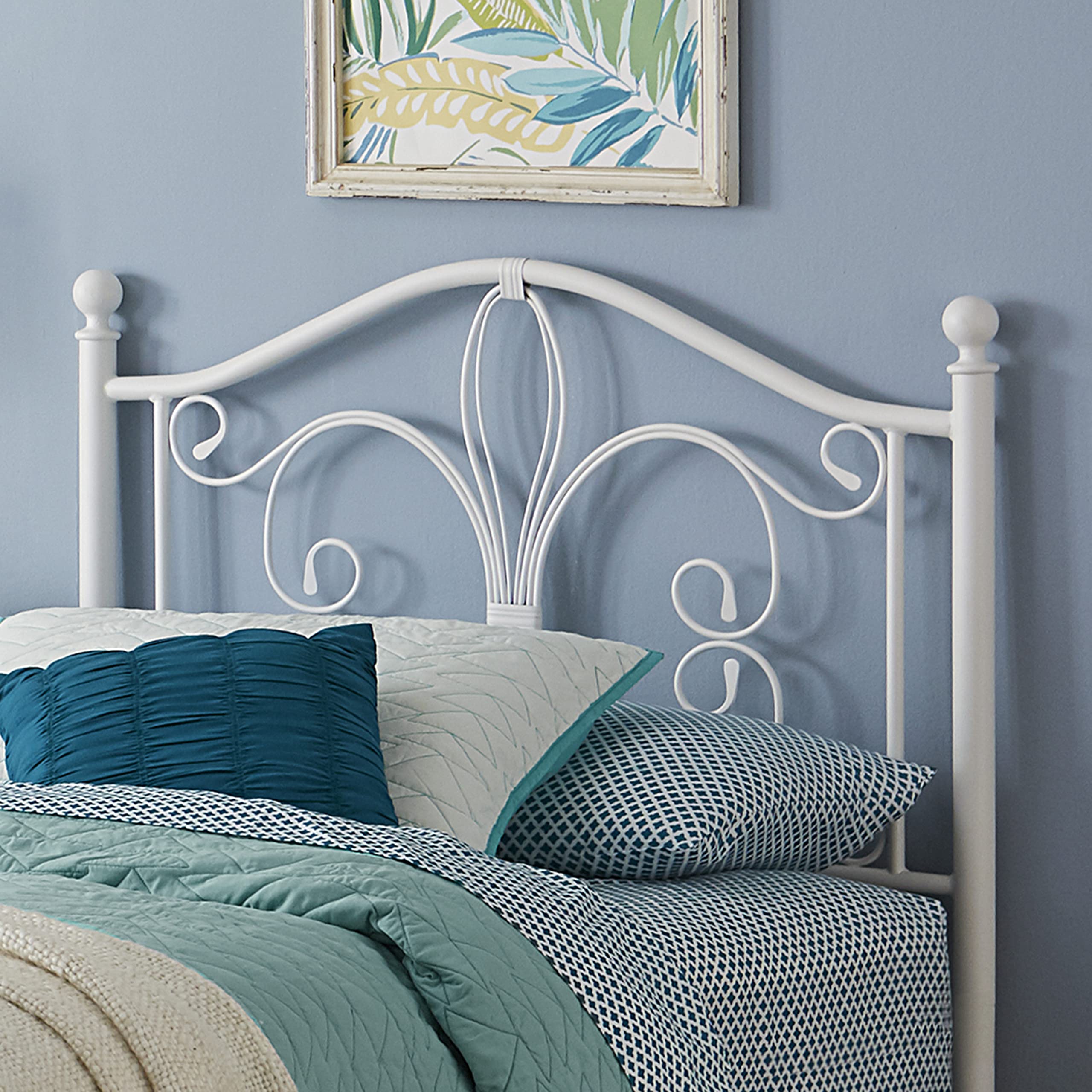Hillsdale Ruby Twin Headboard - White Wooden Bed Frame Without Footboard | Perfect for Kids' Rooms, Guest Bedrooms & Small Spaces