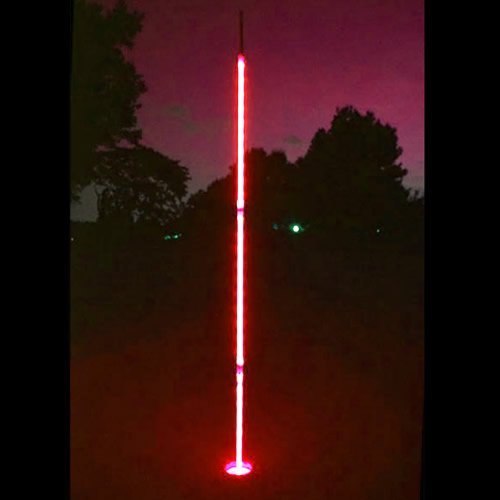 Glowing LED Night Golf Pin Flags (Set of 3) - 6.5 ft Light Up Golf Flags for Night Practice & Backyard Games - Perfect for Driving Range, Mini Golf & Outdoor Parties