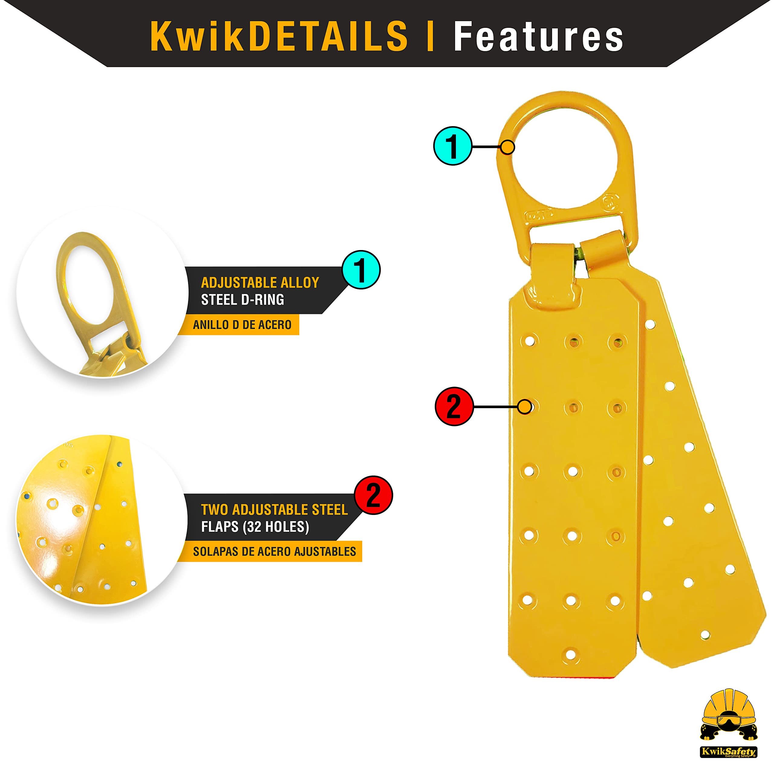 KwikSafety ANSI & OSHA Certified Fall Protection Equipment Bundle - Roof Anchor, 50' VLA, 6' Safety Lanyard, Cross Arm Strap, 1D Ring Full Body Harness & Tool Lanyard | Roofing Safety Gear for Construction Workers & DIY Home Projects