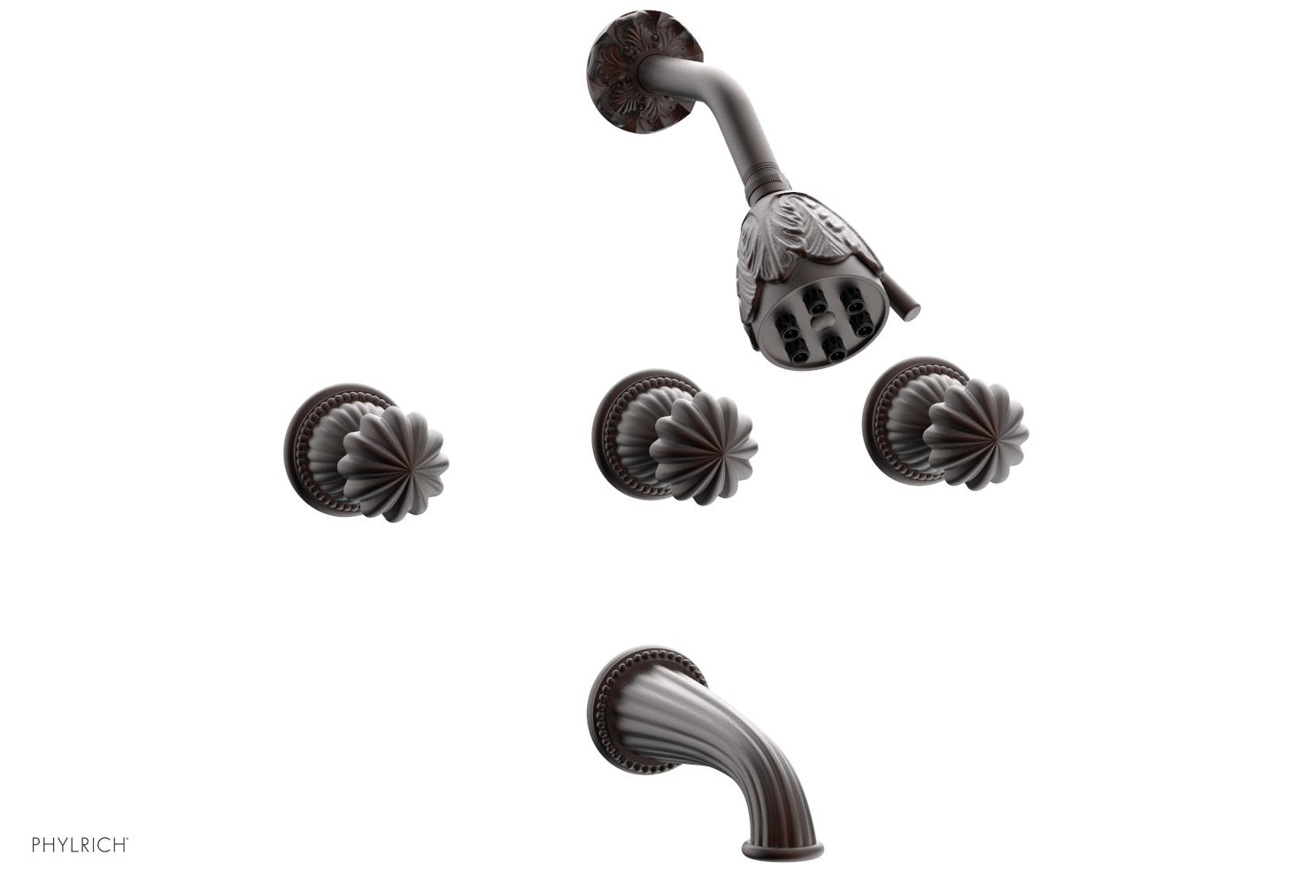 GEORGIAN & BARCELONA 3-Handle Tub and Shower Faucet Set K2361 - Luxury Bathroom Fixture for Modern Homes, Perfect for Bathroom Renovation and Spa-Like Shower Experience