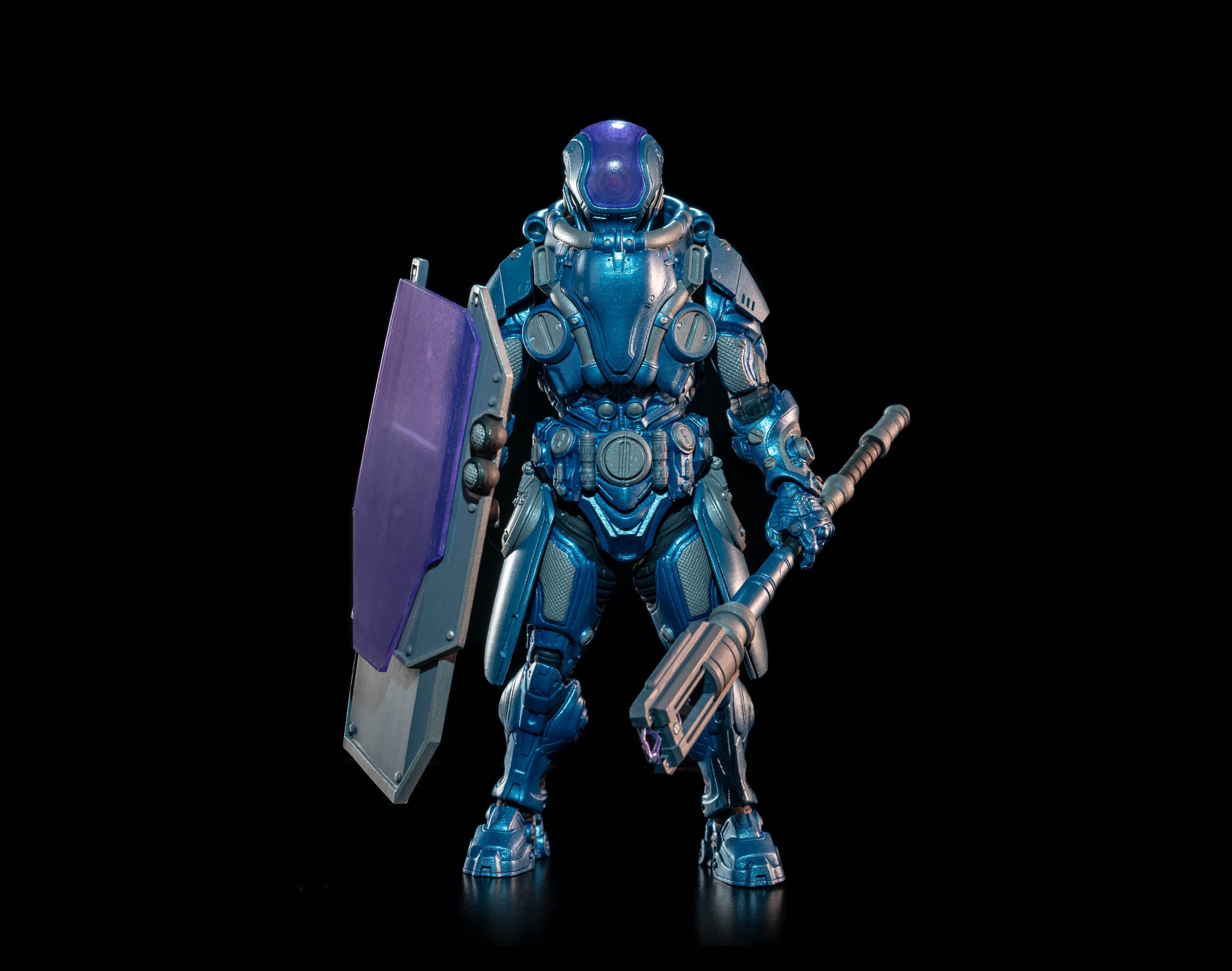 Four Horsemen Studio Mythic Legions 1/12 Scale 6-Inch Action Figure - Cosmic Legions Hvalkatar Gravenight Slygor Ryz / T.U.5.C.C. Gravekeeper Collectible Toy for Display, Photography, and Fantasy Role-Playing Games