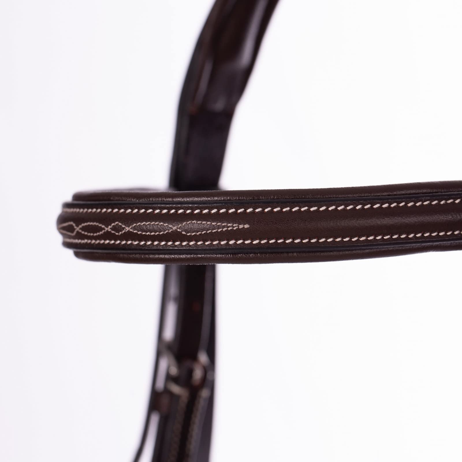 Equinavia Saga Adjustable Padded Fancy Stitched Hunter Bridle with Reins - Premium Equestrian Riding Gear for Show Jumping & Dressage | Comfort Fit Leather Horse Bridle for Training & Competition