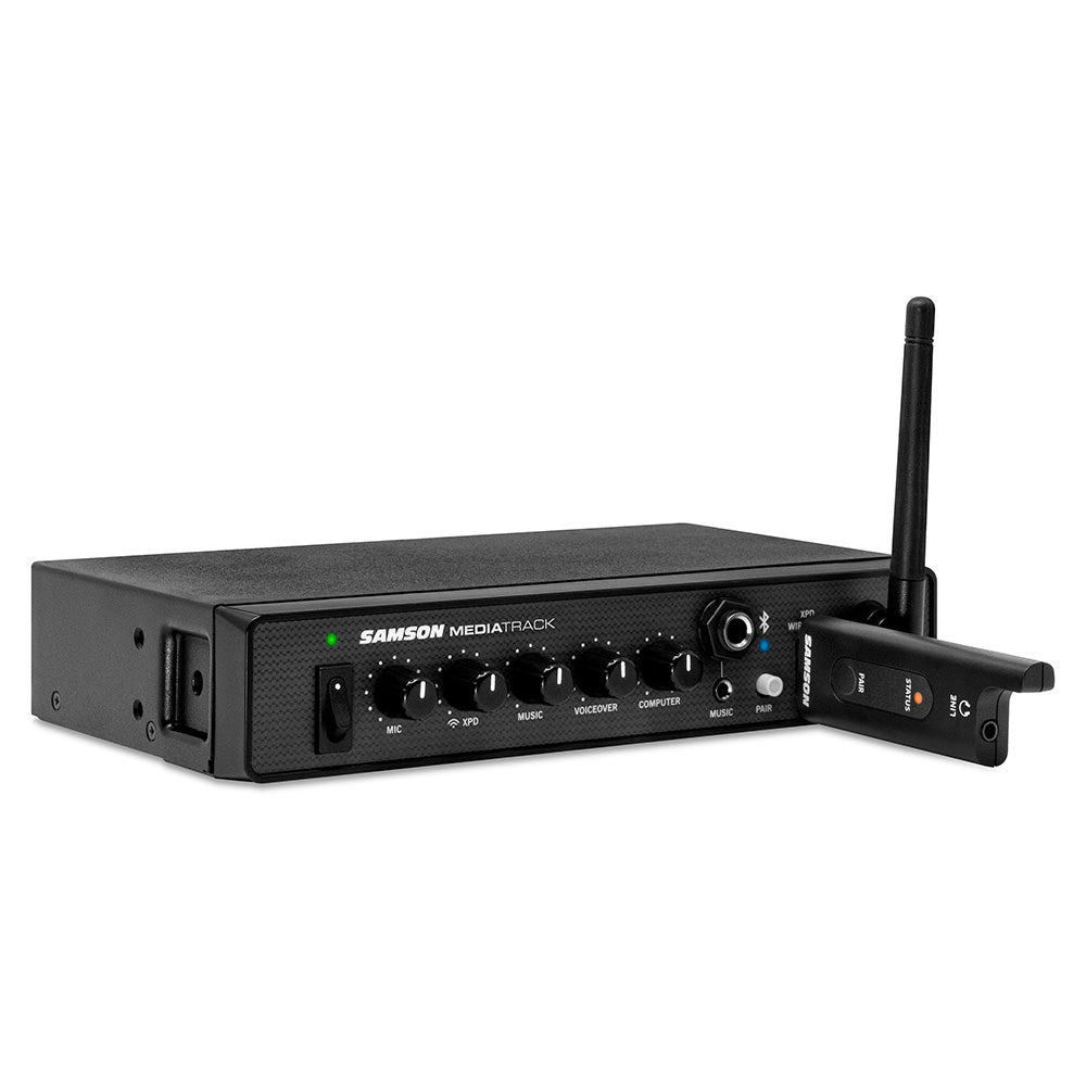 Samson MediaTrack Professional Rackmount Audio Mixer with Bluetooth & USB Interface - Perfect for Studio Recording, Live Performances, and Podcasting