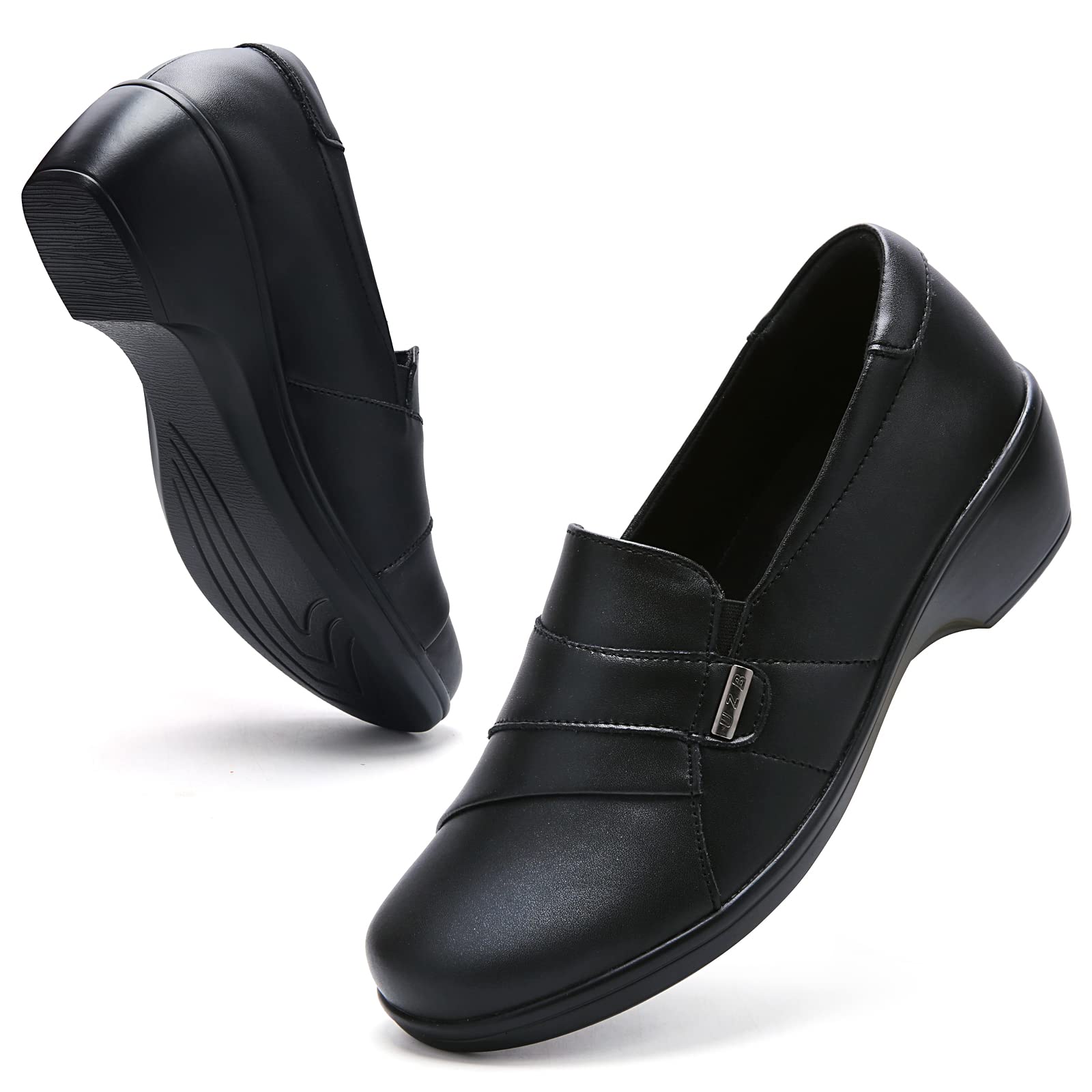 UZB Women's Loafers - Low Heel Slip-On Dress Shoes for Casual, Work & Office Wear | Comfortable & Stylish for Everyday Use