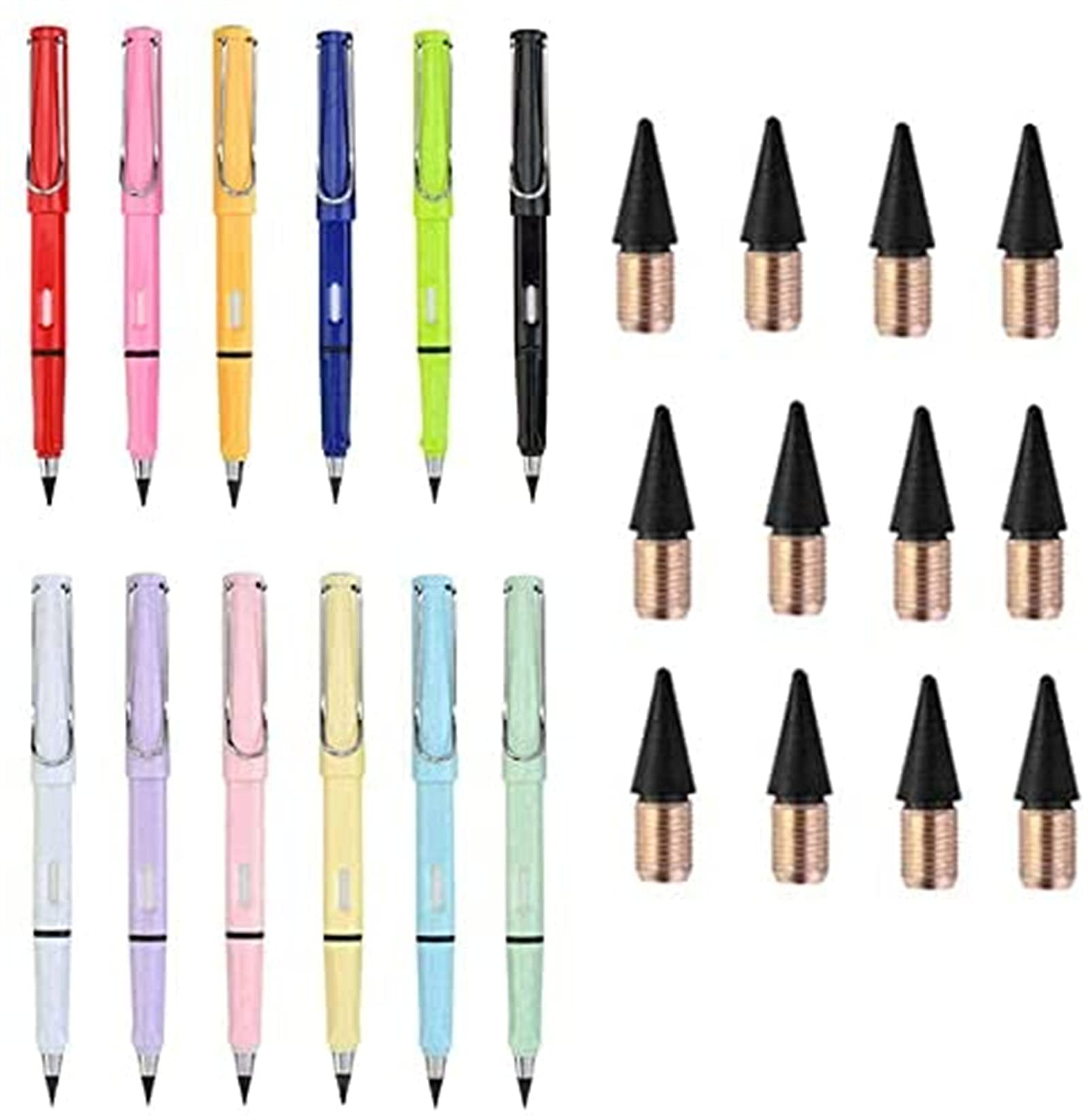Eternal Pencil - Infinite Reusable Inkless Writing Tool with Eraser | Portable Everlasting Pencil for School, Office & Sketching | Eco-Friendly Drafting & Note-Taking Companion