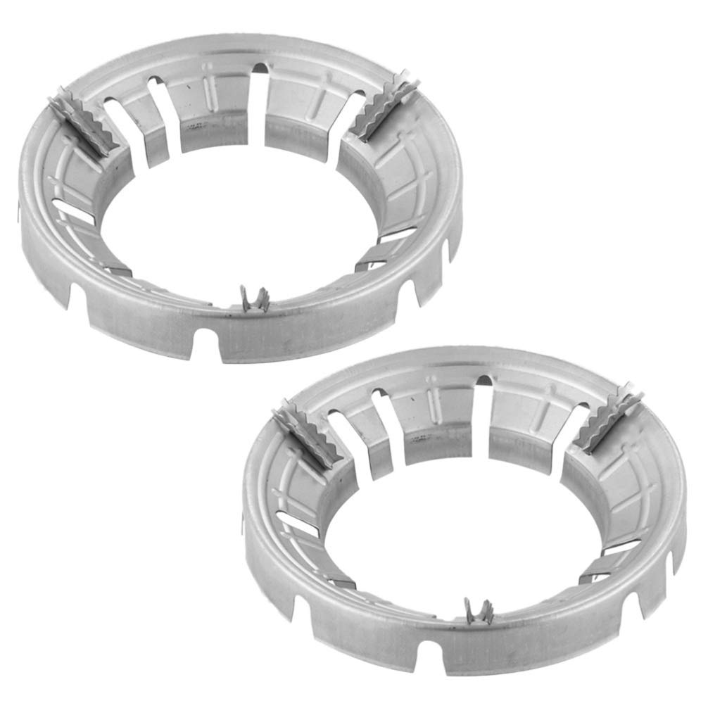 Yardwe 2-Pack Non-Slip Cast Iron Wok Ring & Stove Trivet Set - Heavy Duty Wok Support Stand, Cooktop Range Pan Holder for Gas Stove, Hob Accessories - Perfect for Asian Cooking, Stir-Frying & Milk Pot Safety