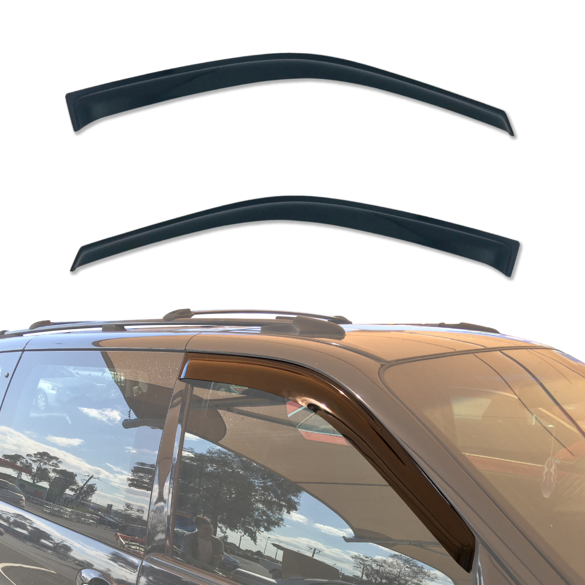 KIA Carnival 2000-2006 Weather Shields & Window Deflectors - Rain Protection & Ventilation for Sedans, SUVs & Minivans