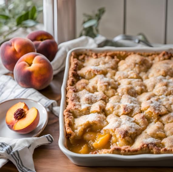 Sylvia's Restaurant Authentic Peach Cobbler Mix - Easy Homemade Dessert, 9oz Bag (Pack of 9) - Perfect for Family Gatherings, Potlucks & Holiday Baking