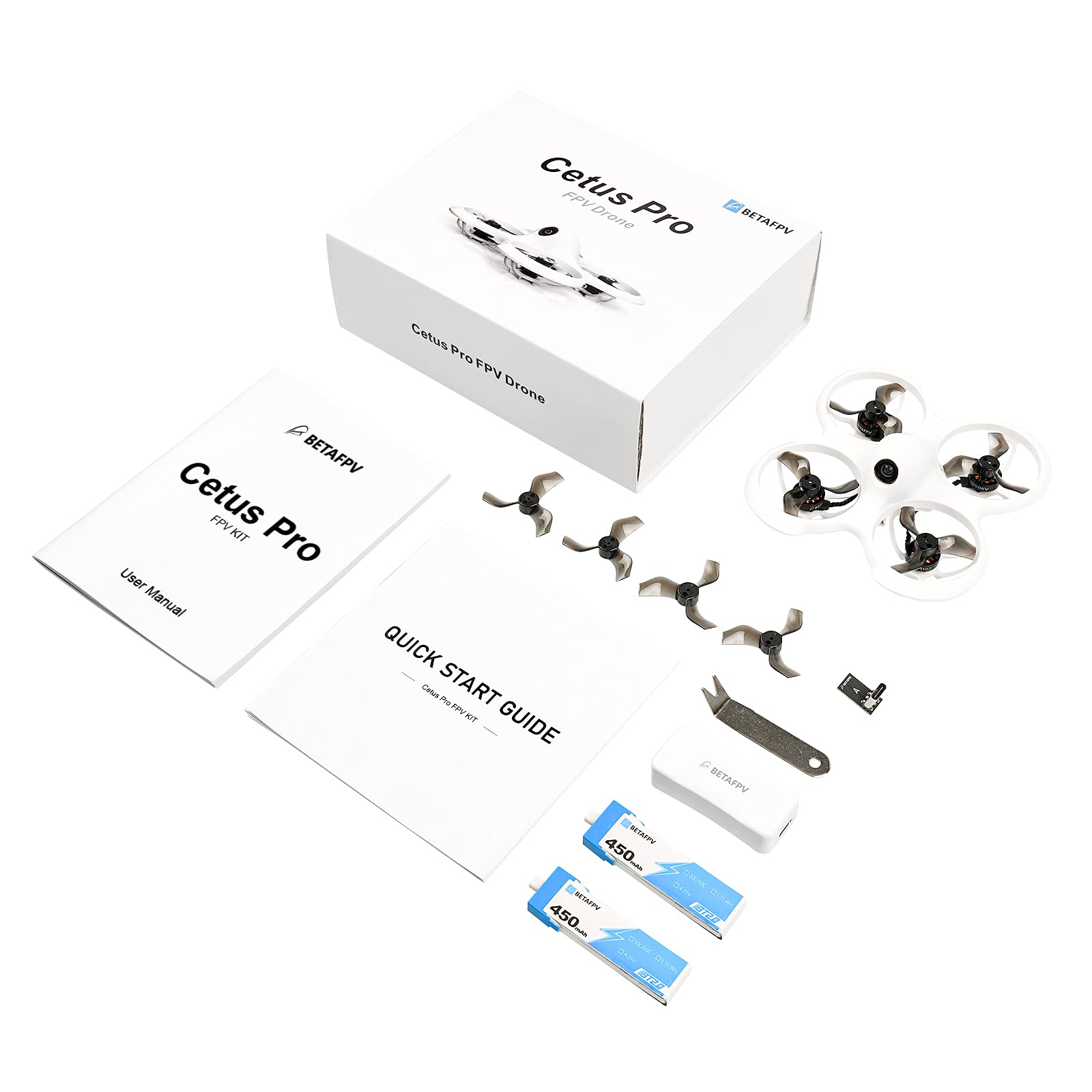 BETAFPV Cetus Pro FPV Drone with Camera - 3 Flight Modes, Altitude Hold, Self-Protection & Turtle Mode - Best for Beginners - Perfect for Indoor Flying, Outdoor Exploration and Aerial Photography
