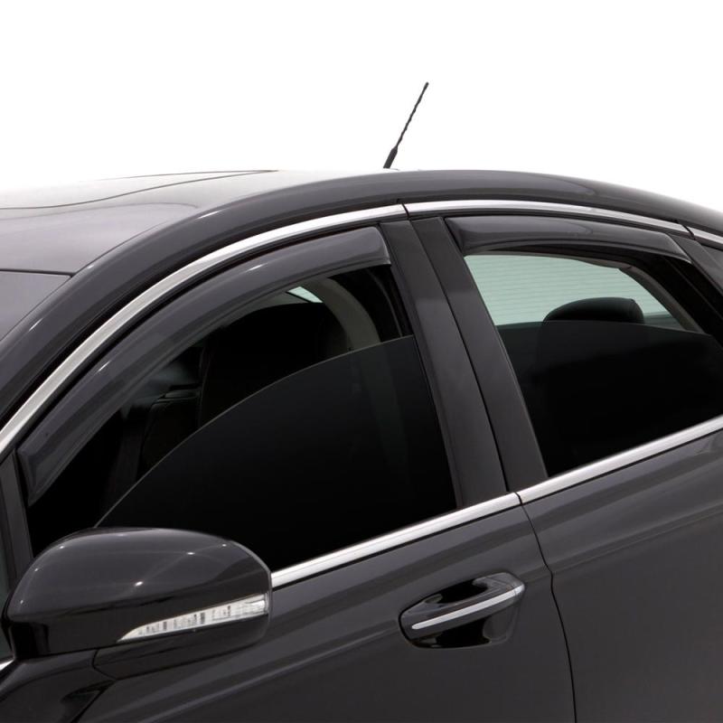 AVS Ventvisor In-Channel Window Deflectors (4-Piece Set, Smoke Tint) - Compatible with 2006-2010 Jeep Commander - Rain Protection & Improved Airflow for Off-Roading and Daily Commuting