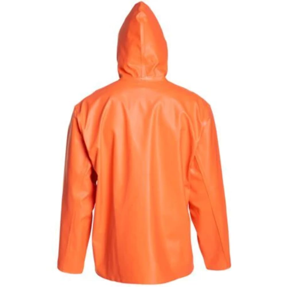 **Grundéns Men's Clipper 82 Hooded Fishing Jacket – Waterproof & Windproof Raincoat for Outdoor Fishing, Boating & Hiking – Durable & Lightweight for All-Weather Protection**