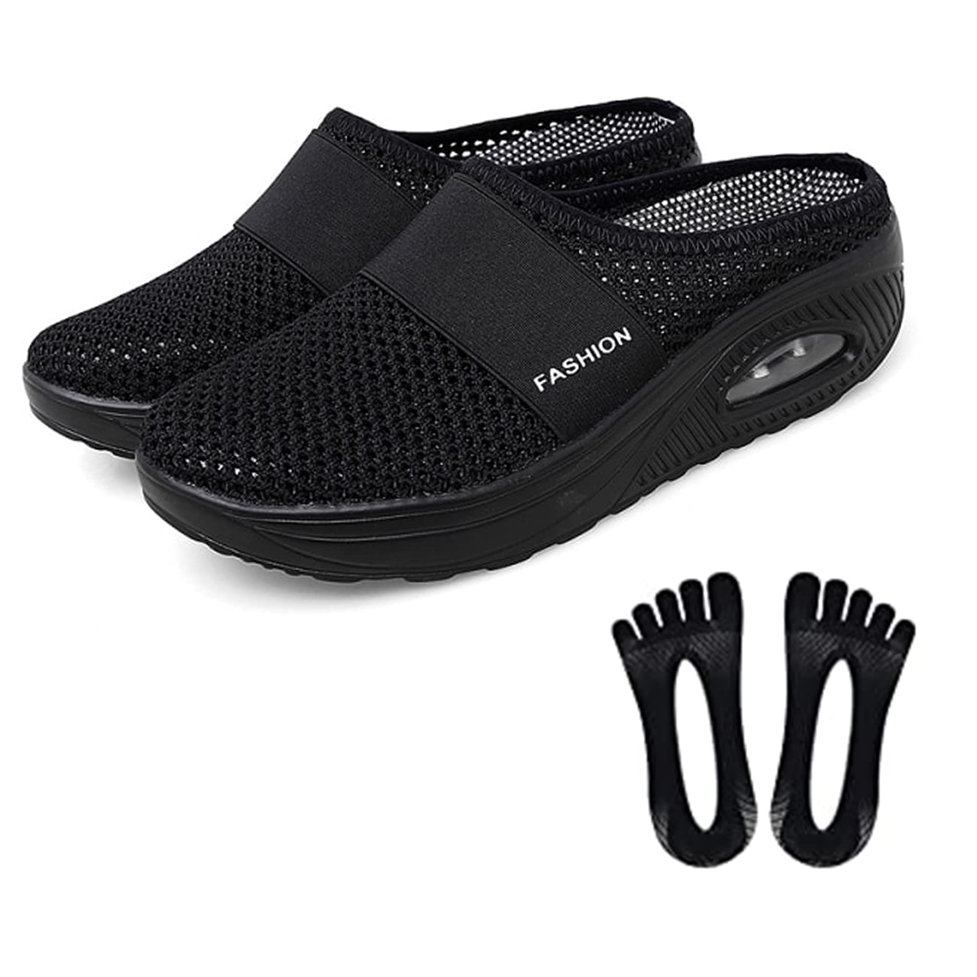 2022 Real Air Cushion Shoes - Orthopedic Slip-On Walking Shoes for Diabetics | Comfortable & Supportive Sneakers for Daily Walking, Jogging, and Long Distance Wear
