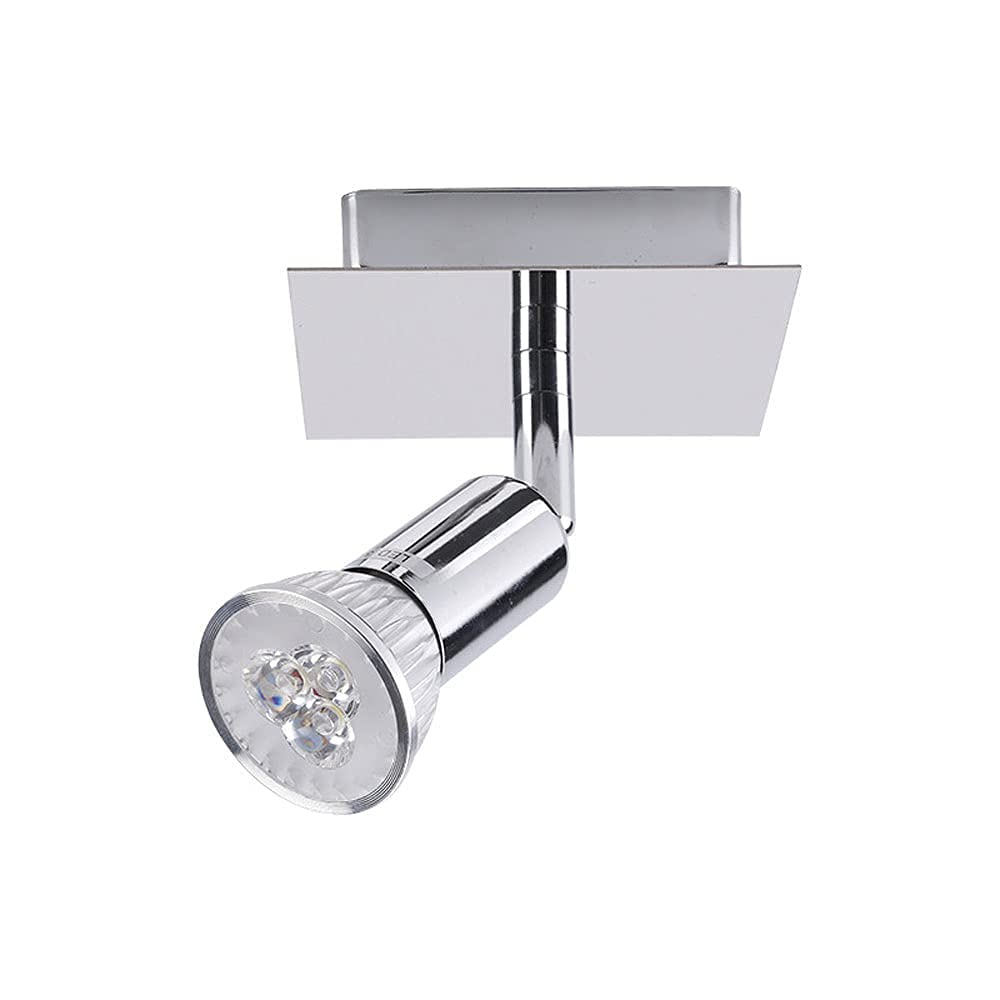 Modern Adjustable Wall Spotlight Lamp - GU10 Vanity Wall Mount Light, Indoor Surface Mounted Track Lighting for Picture Display, Home, Hotel & Shop Decor - Perfect for Accent Lighting in Living Rooms, Galleries and Retail Spaces