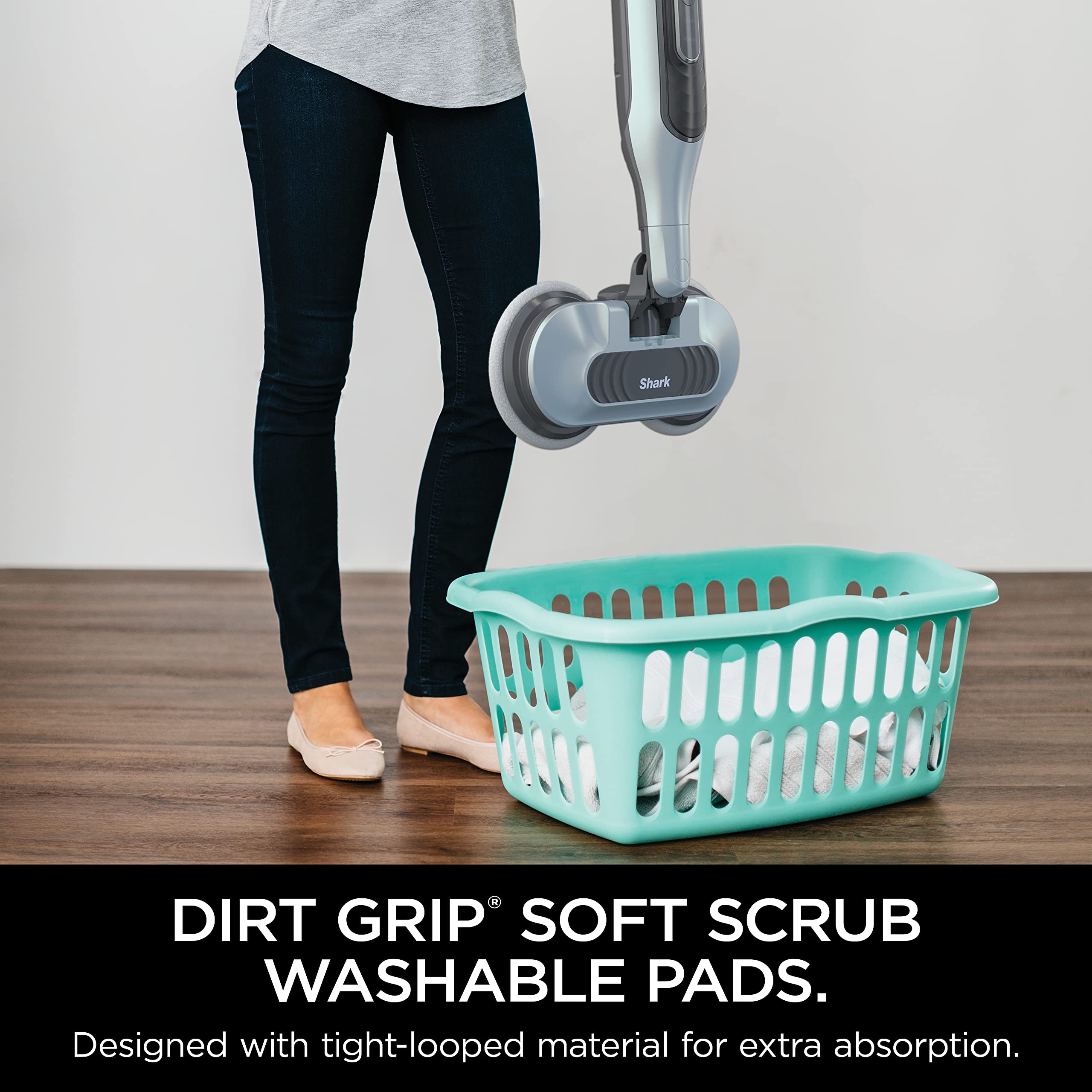 Shark S7000AMZ Steam Mop - All-in-One Steam & Scrub for Hard Floors | 6 Washable Pads & 2 Steam Modes | Sanitizes & Deep Cleans | Perfect for Kitchen, Bathroom & Tile Floors
