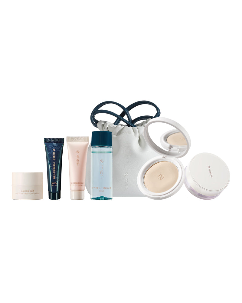 Radiant Start Travel Set - Premium Skincare & Makeup Essentials for On-the-Go Beauty | Perfect for Vacations, Business Trips & Weekend Getaways