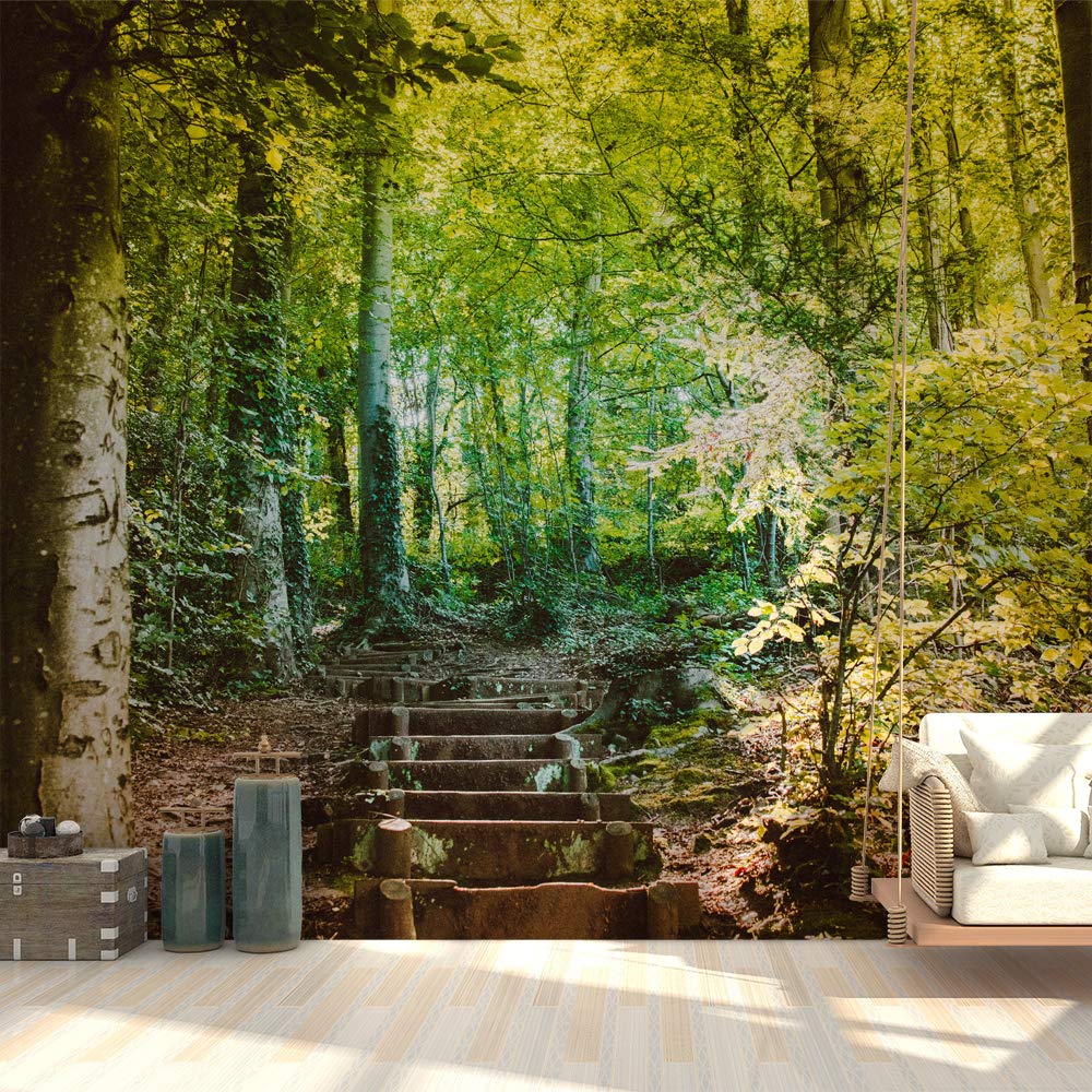 Forest Removable Wallpaper Mural - Self-Adhesive Wall Sticker for Bedroom & Living Room Decor (66x96 inches) - Nature-Inspired Peel & Stick Wall Art for Home Interior Design